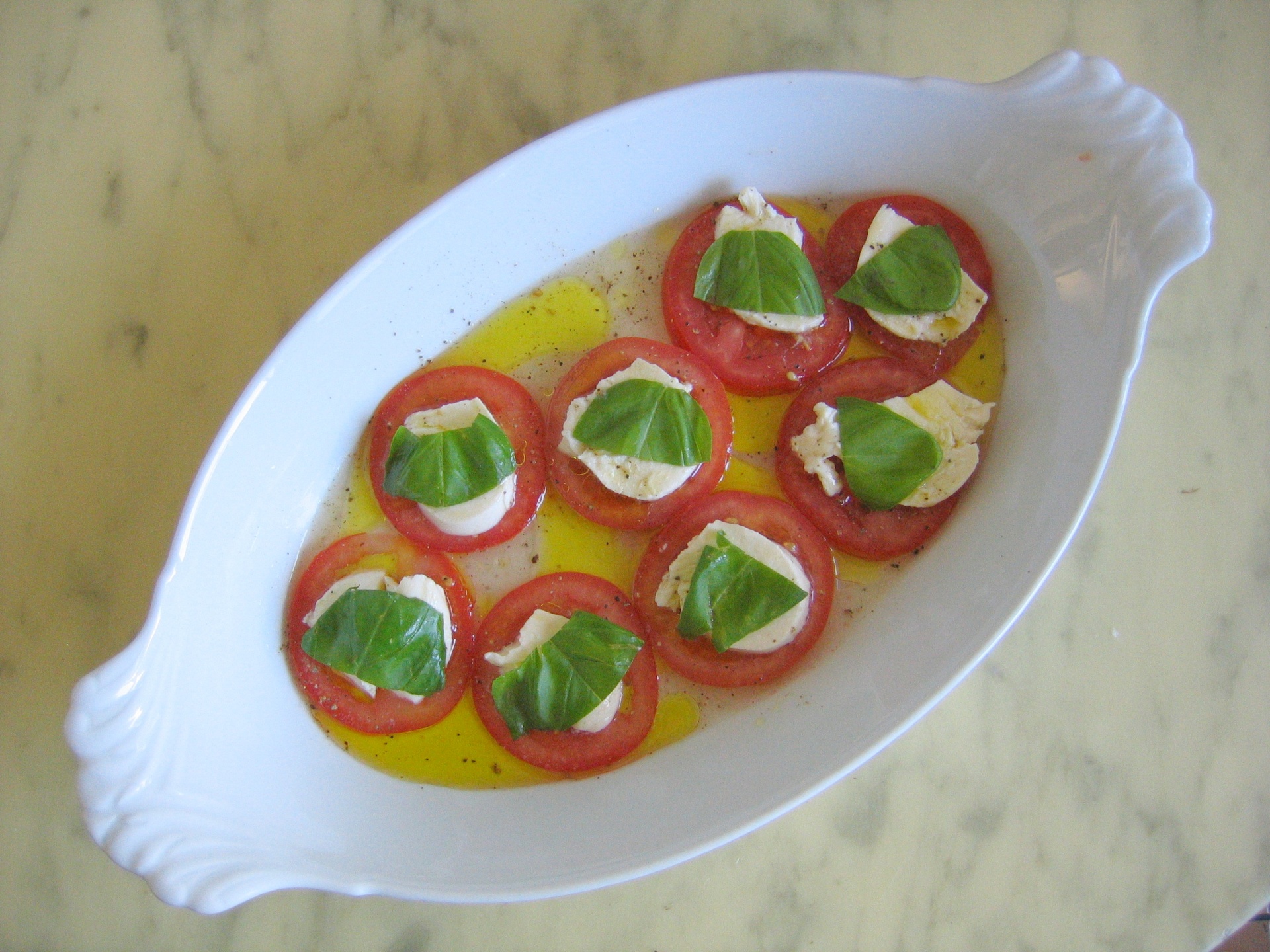 Tomaten mit Mozzarella