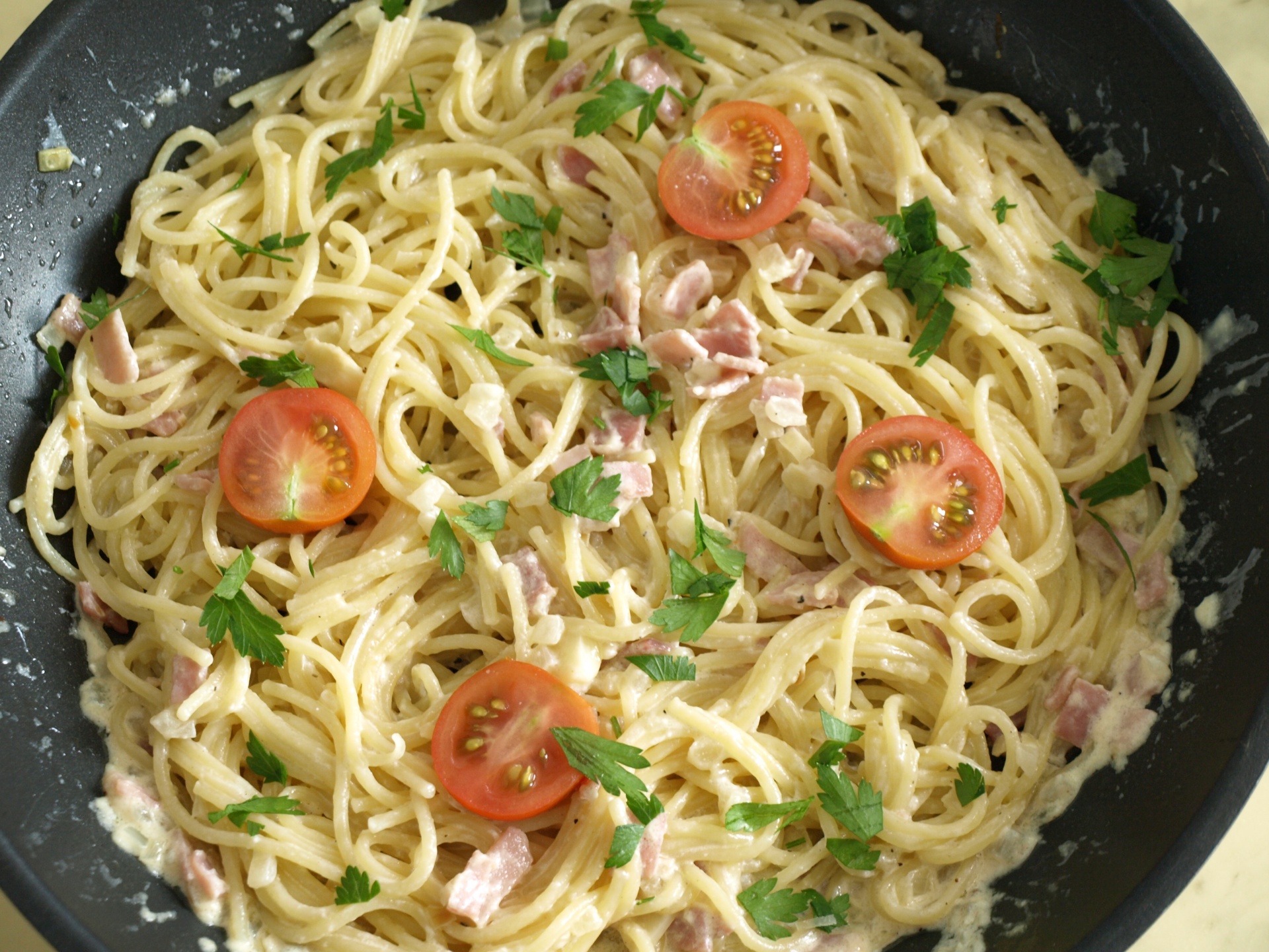 Spaghetti mit Mascarpone