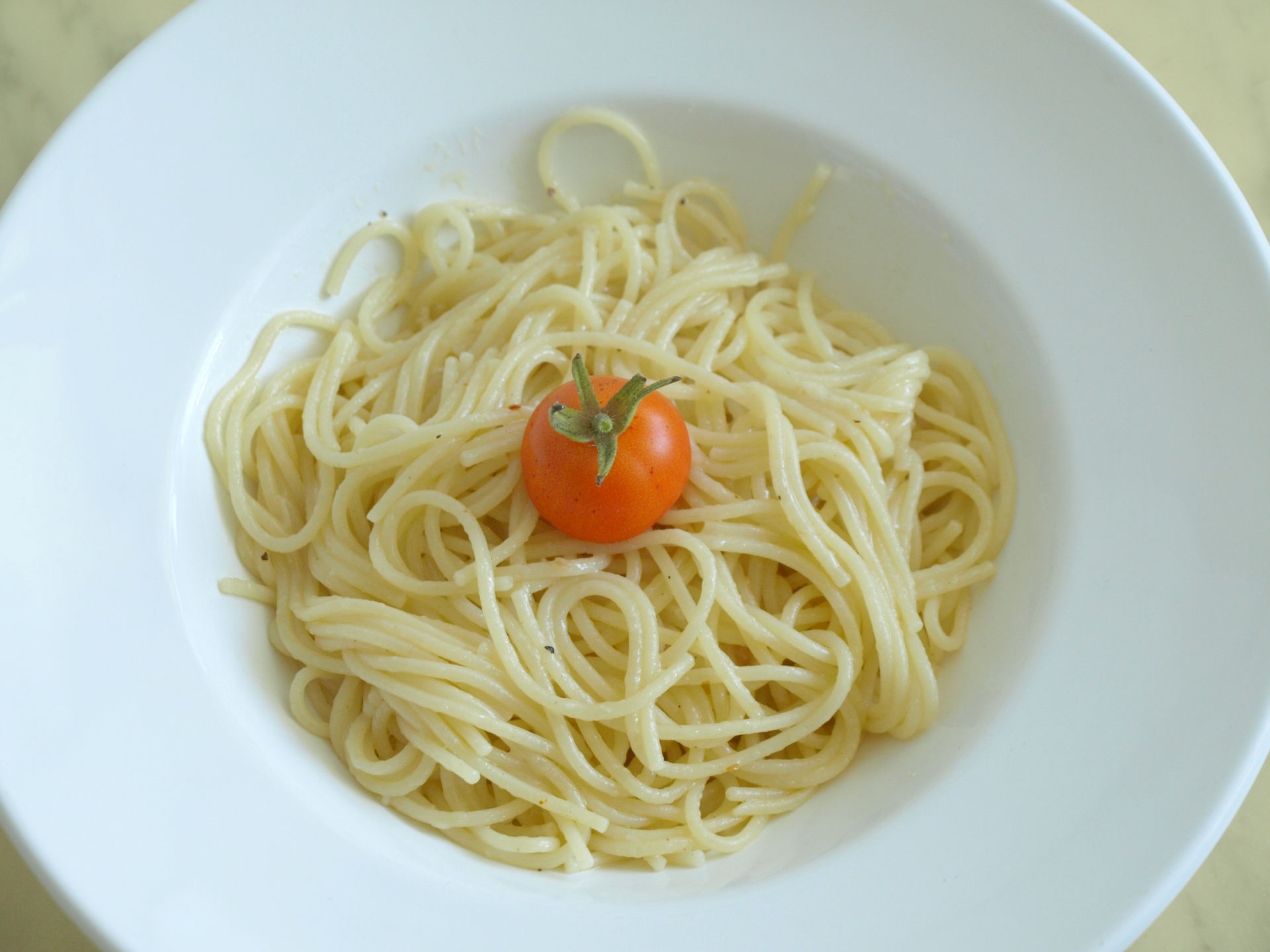 Spaghetti mit Knoblauchsauce