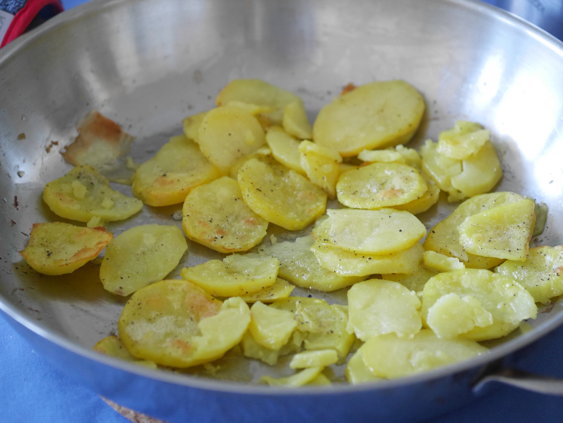 Kartoffelscheiben, im Ofen gebacken