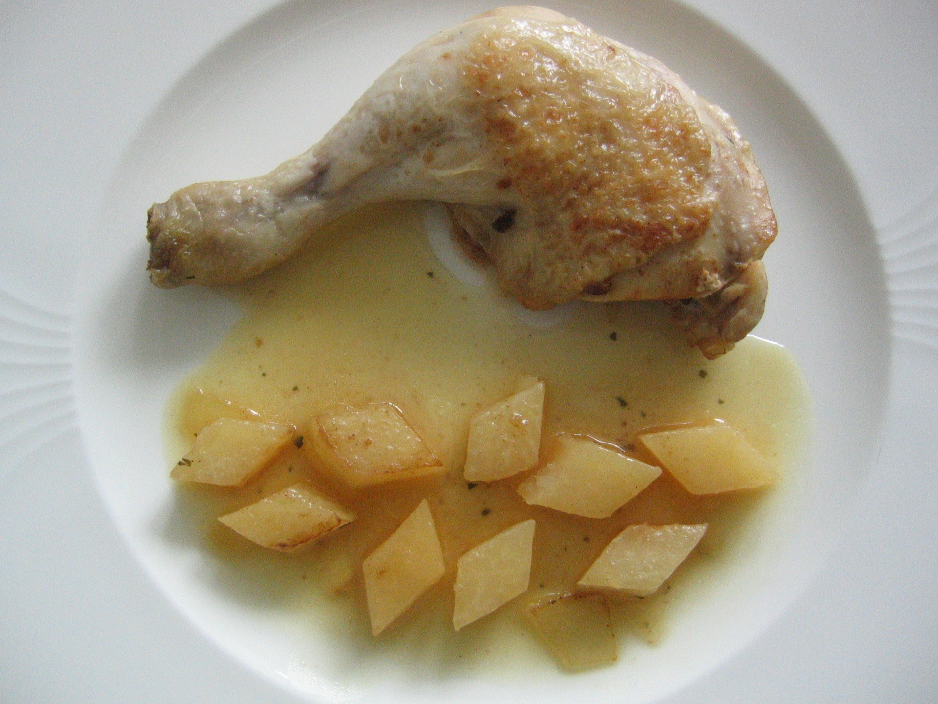 Hhnchenkeule mit Kohlrabi