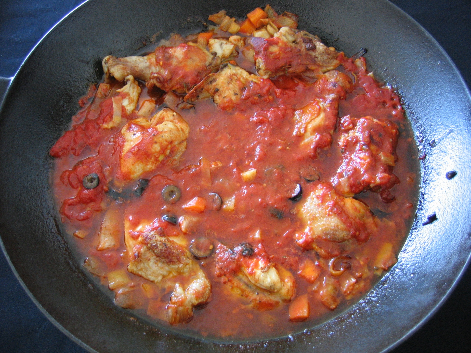 Huhn mit Tomaten