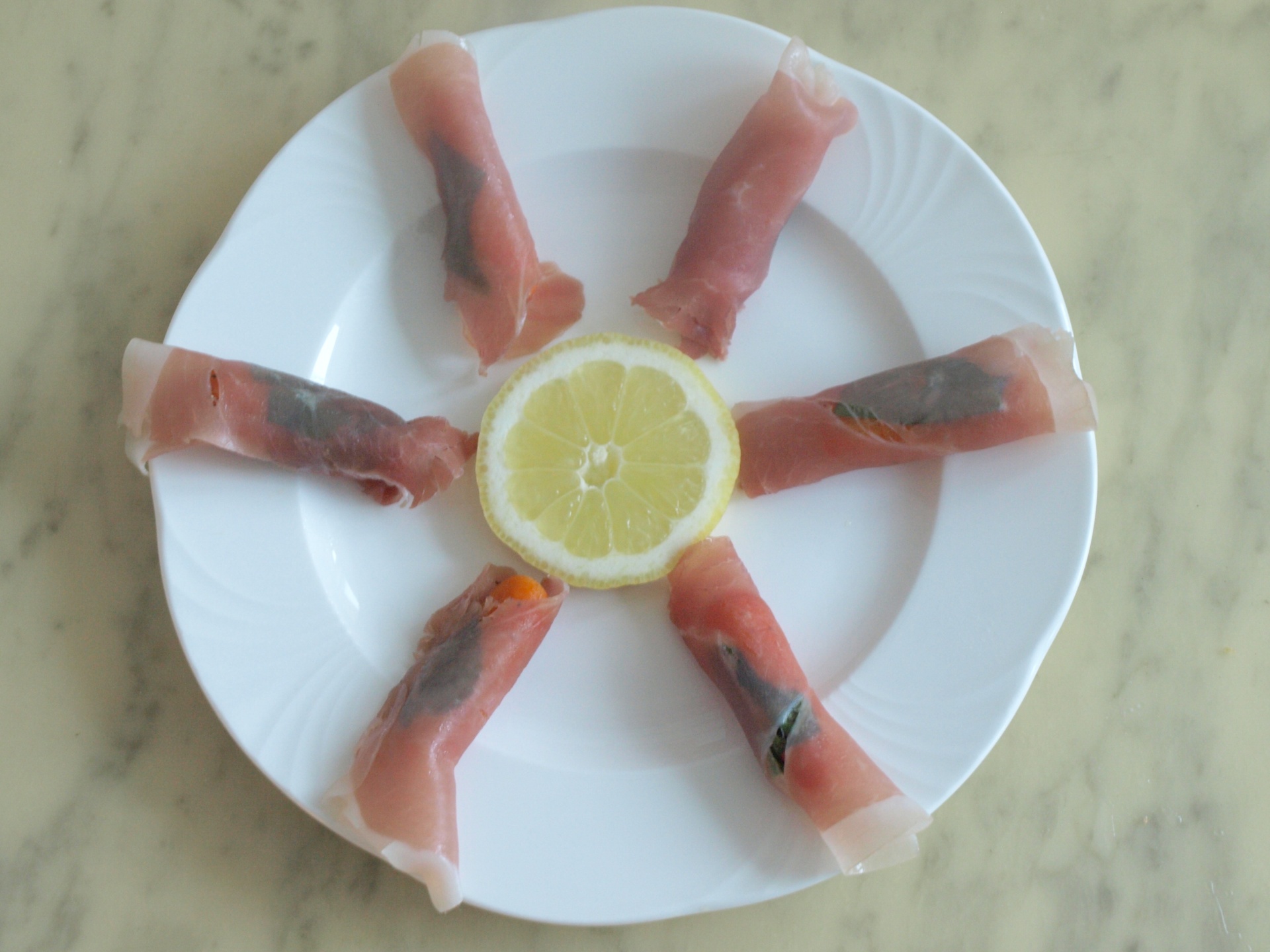 Karotten mit Schinken