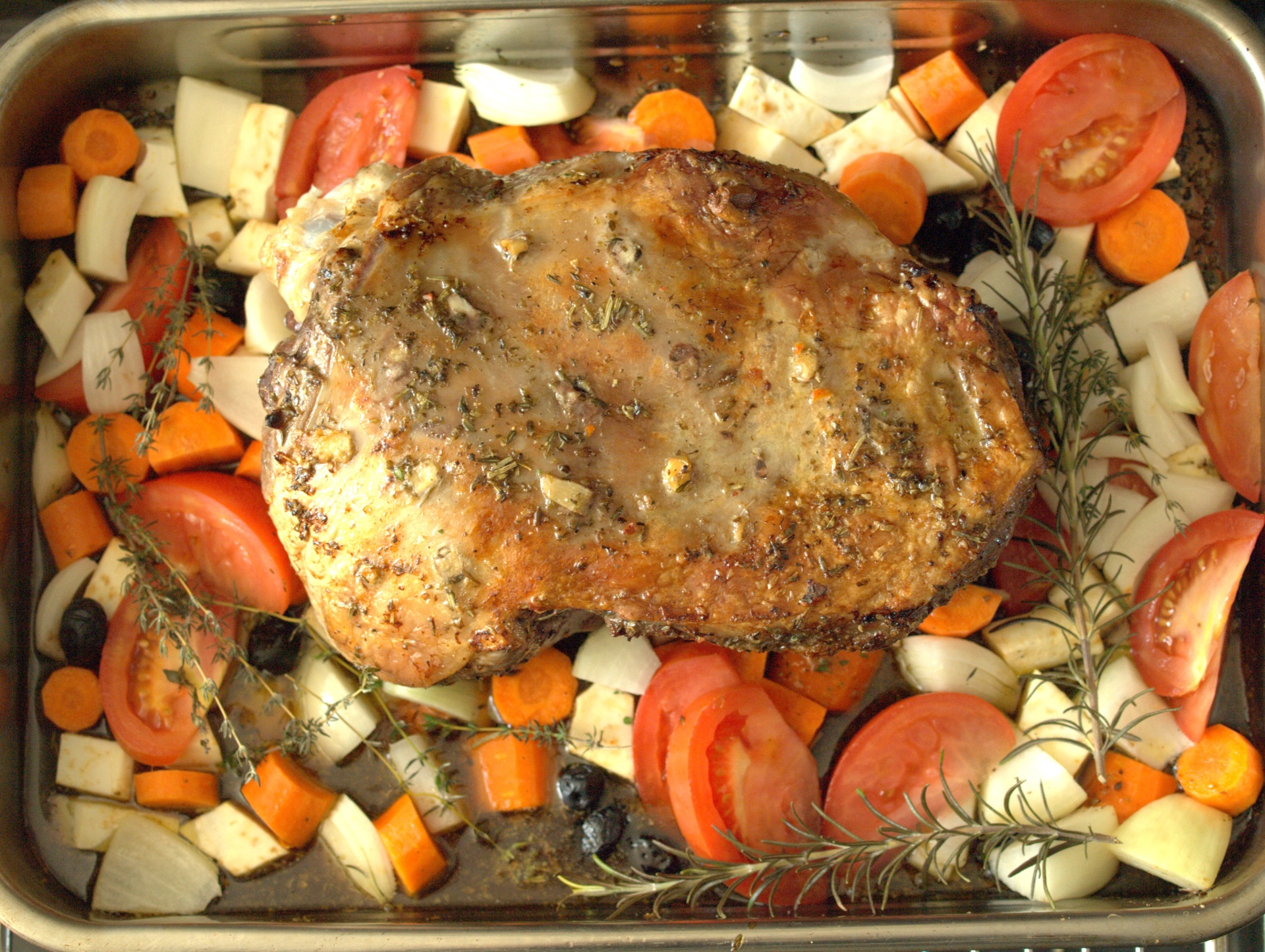 Lammkeule mit Kruterkruste