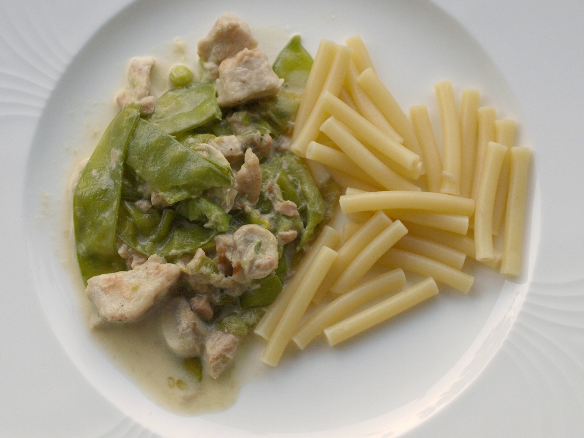 Putengeschnetzeltes mit Thunfischsauce