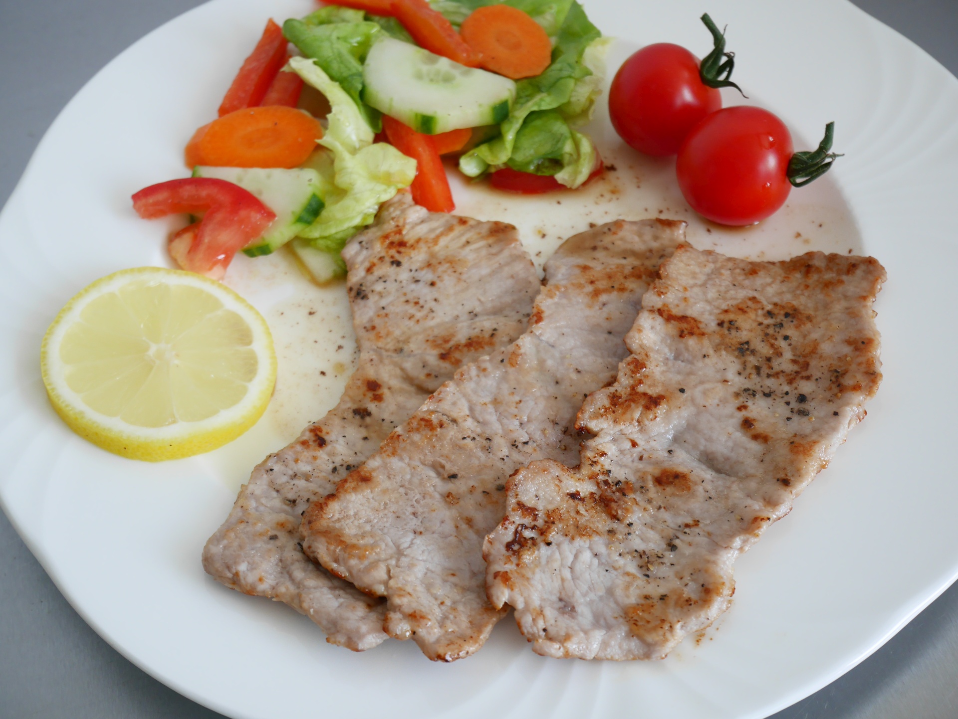 Kalbsschnitzel Zitronensauce