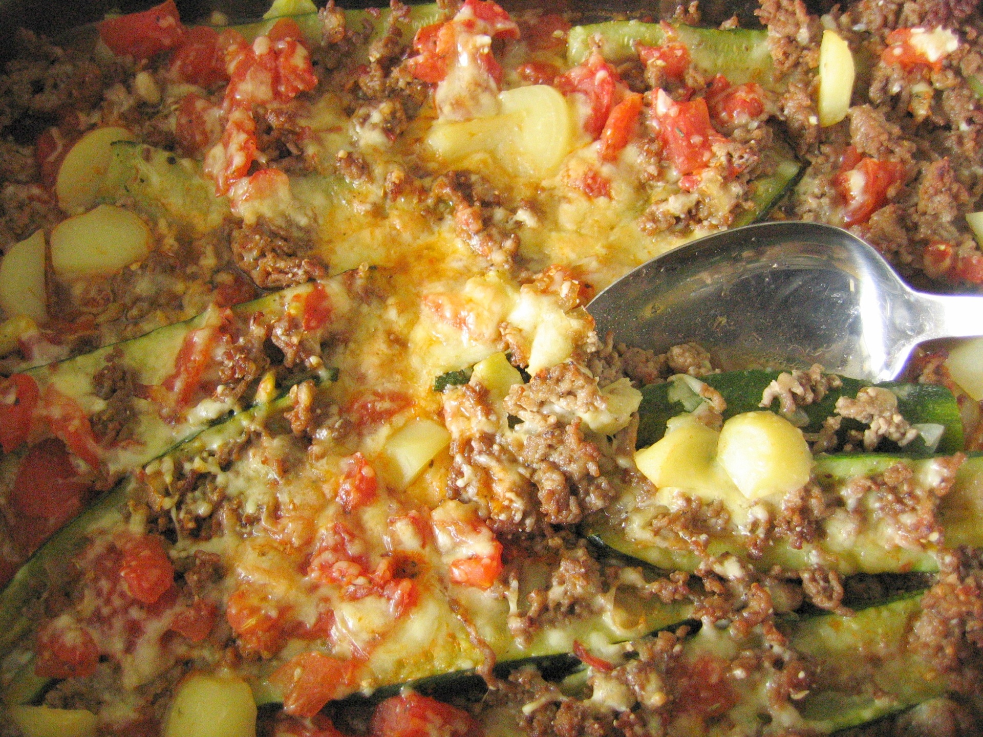 berbackene Zucchini