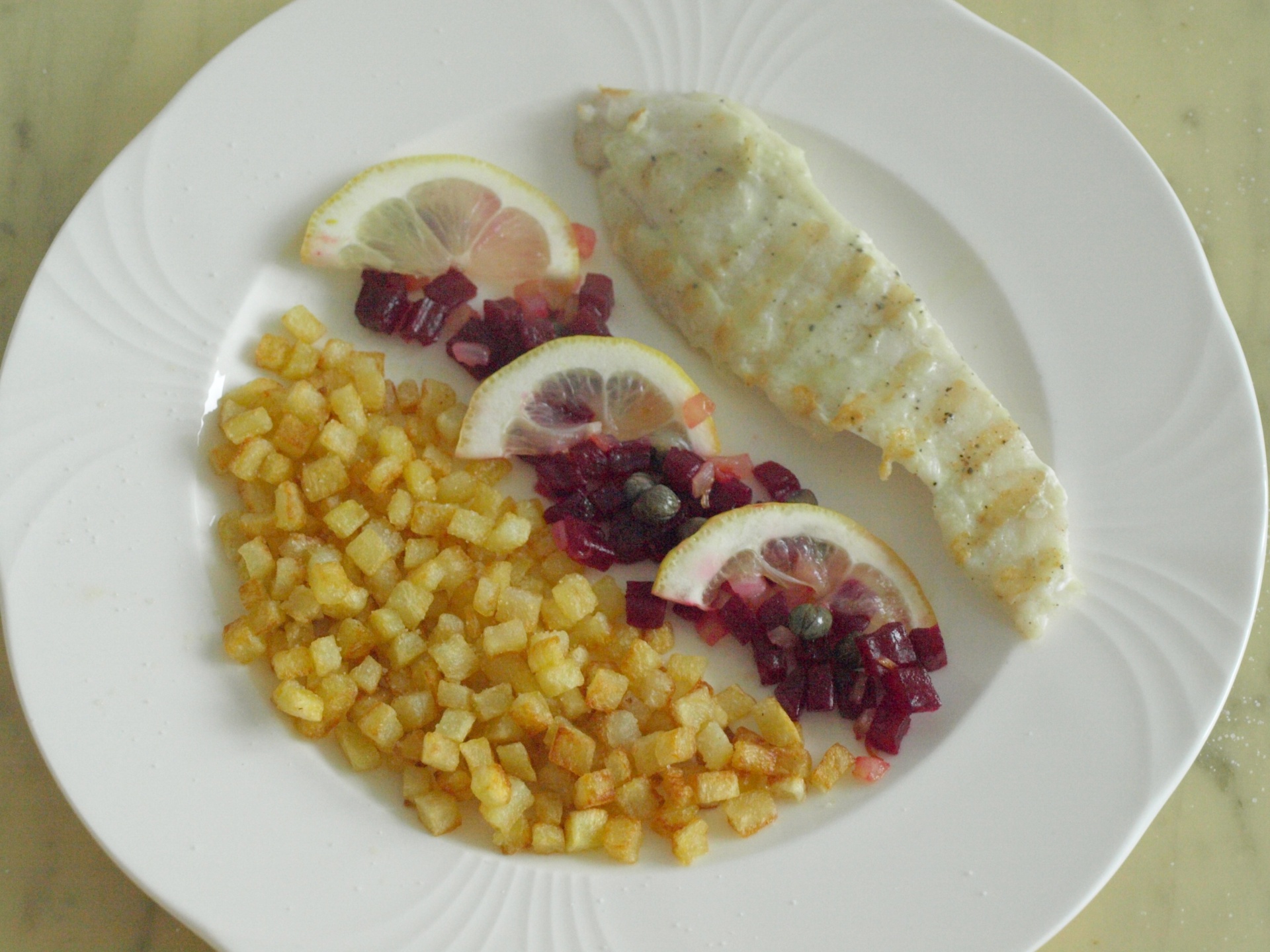 Gegrilltes Seeteufelfilet mit Wasabi