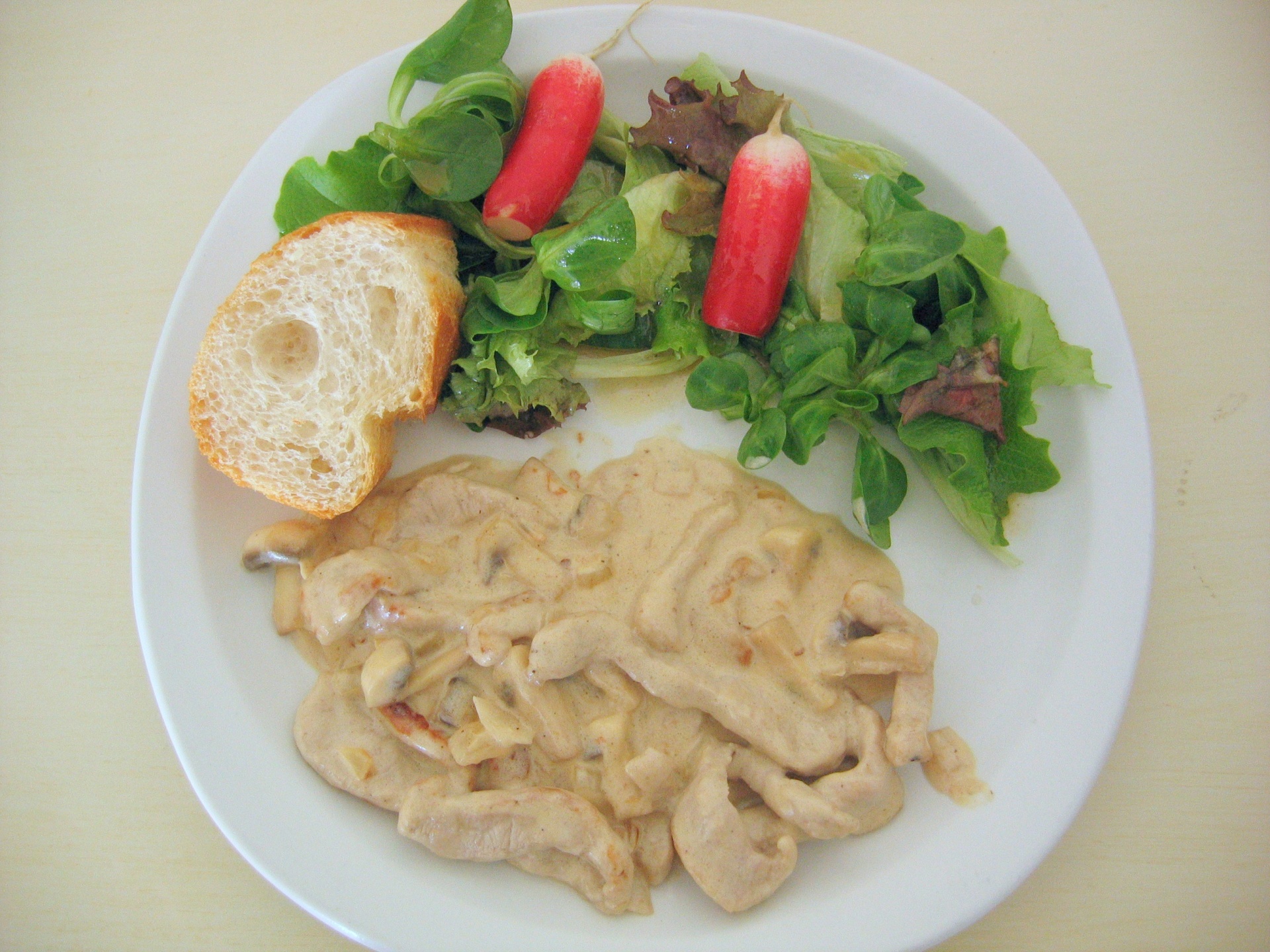 Kalbsgeschnetzeltes mit Champignonsauce