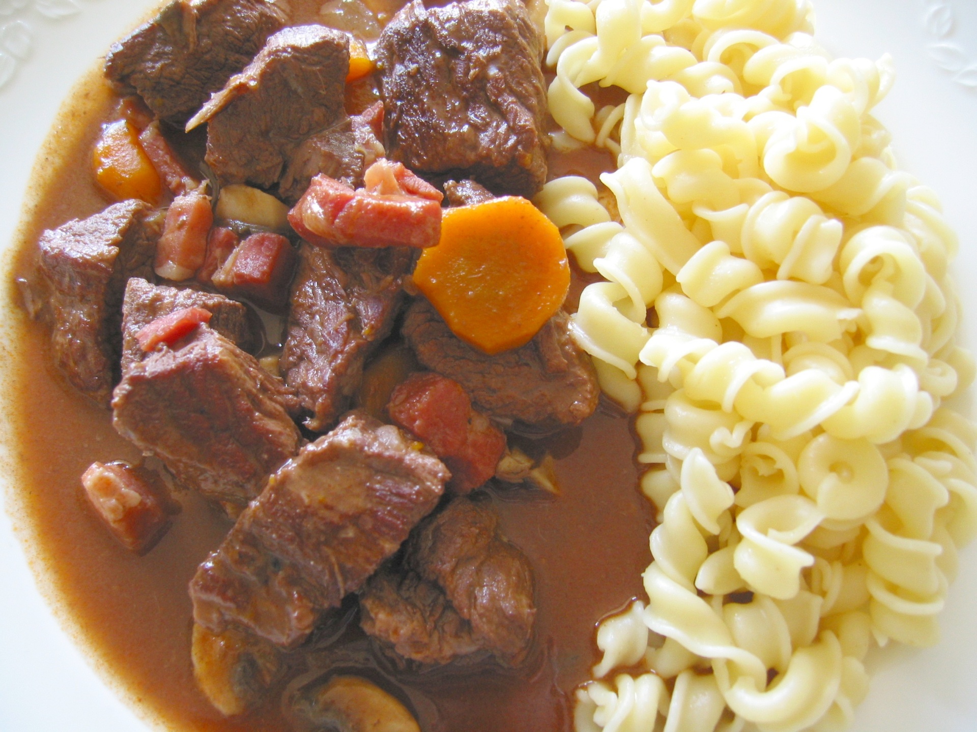 Geschmortes Rindfleisch
