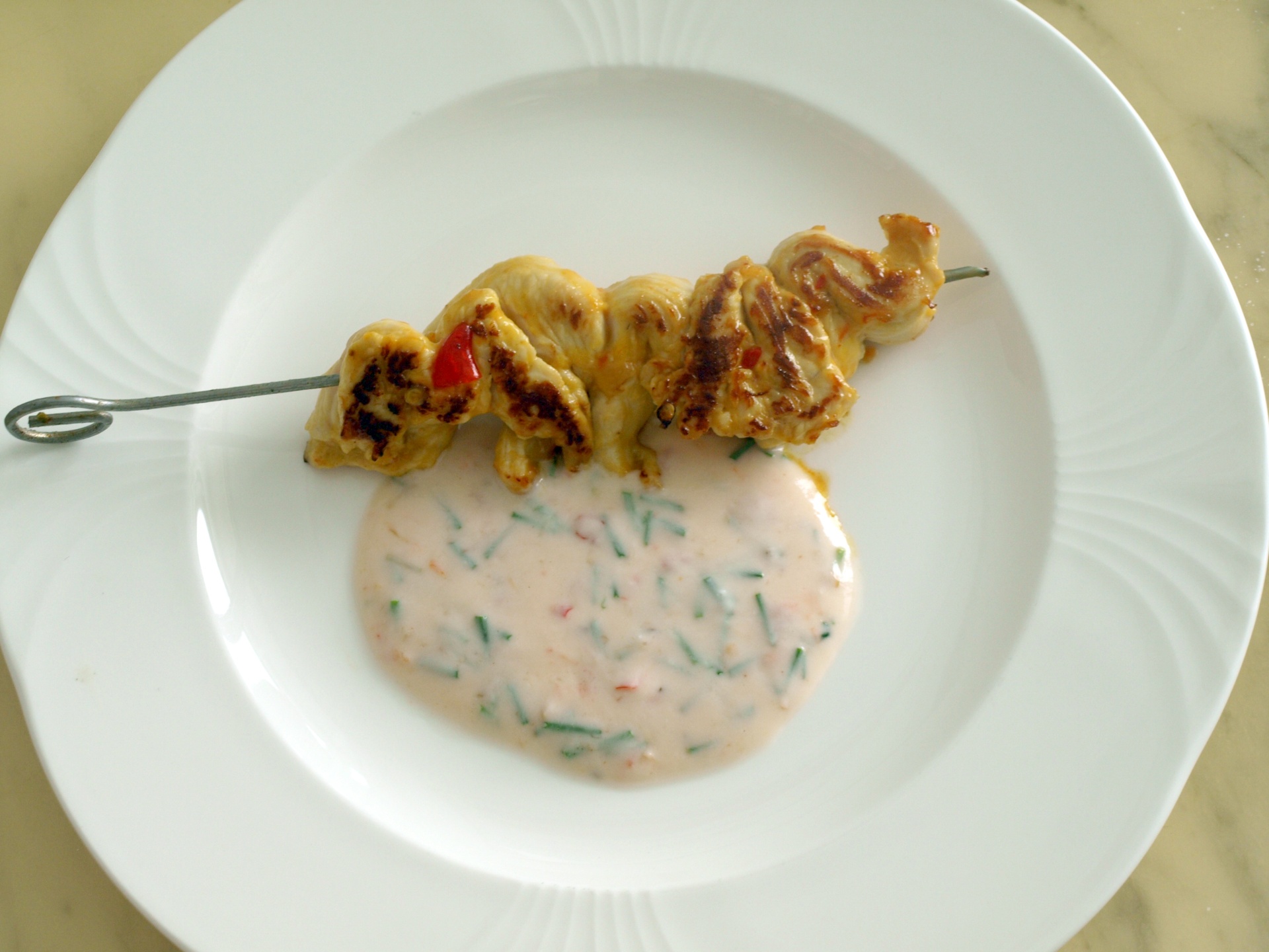 Puten-Sat mit Joghurtsauce