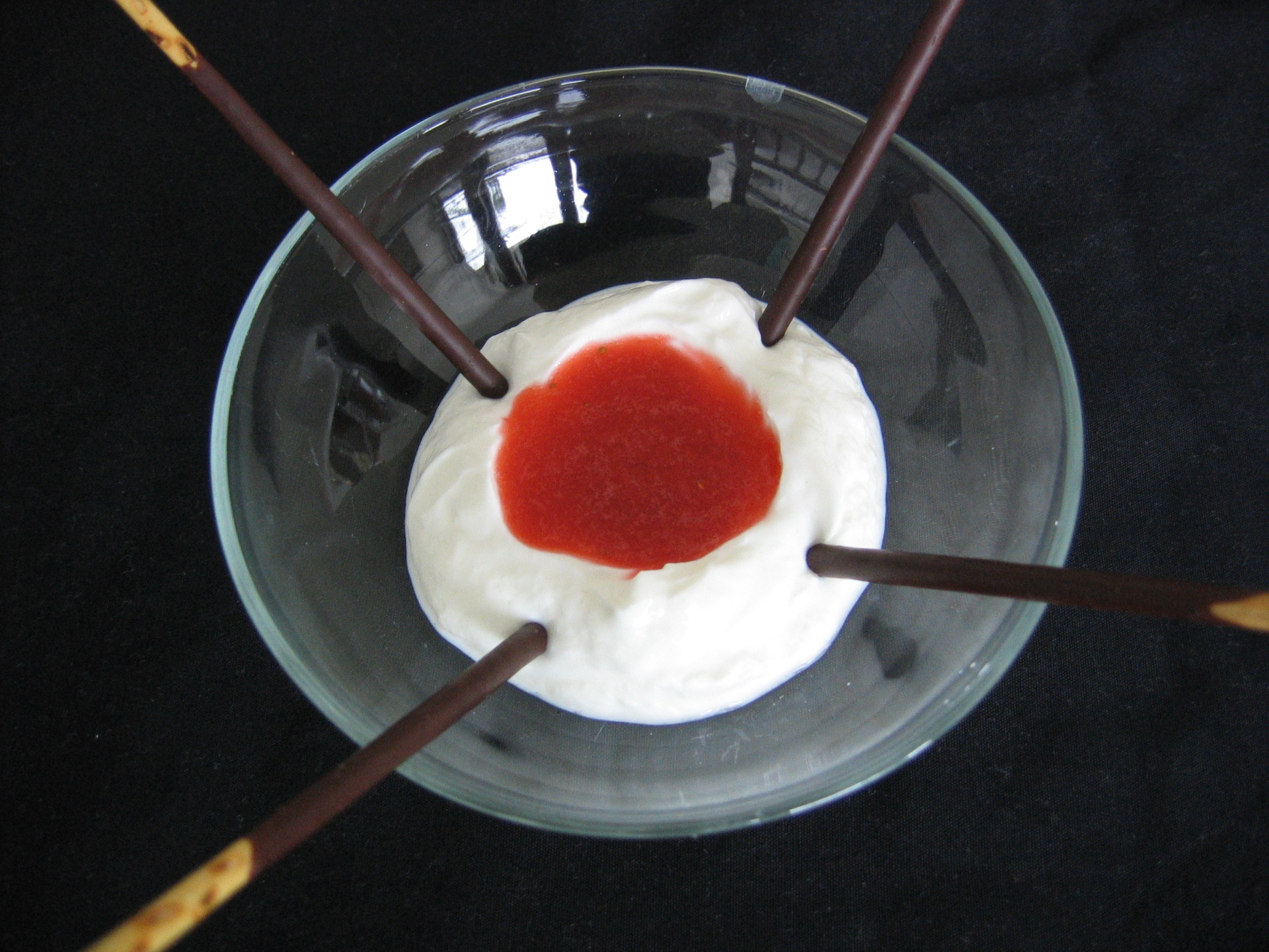 Quarkcreme mit Erdbeermark