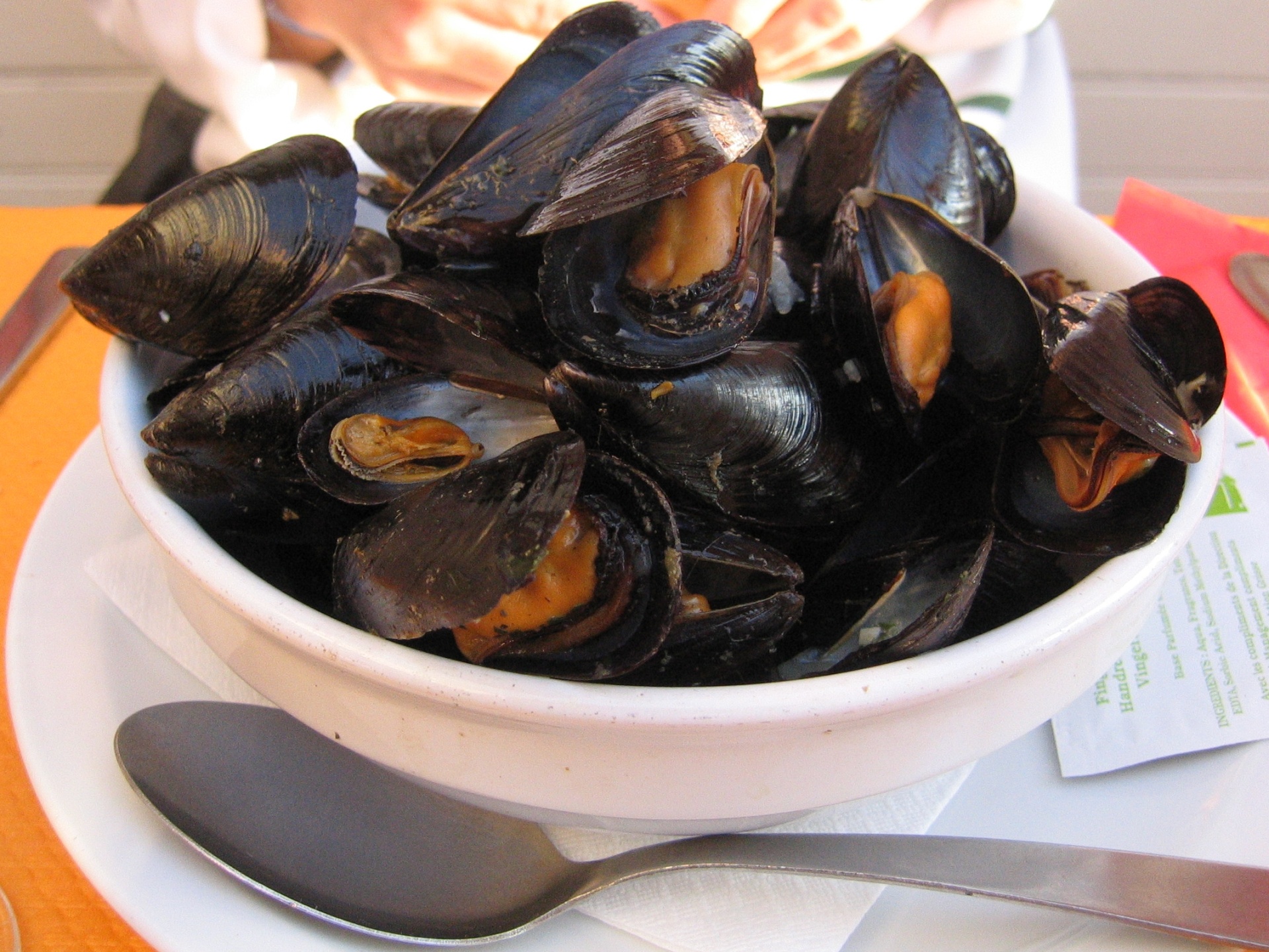Muscheln in Weiweinsauce