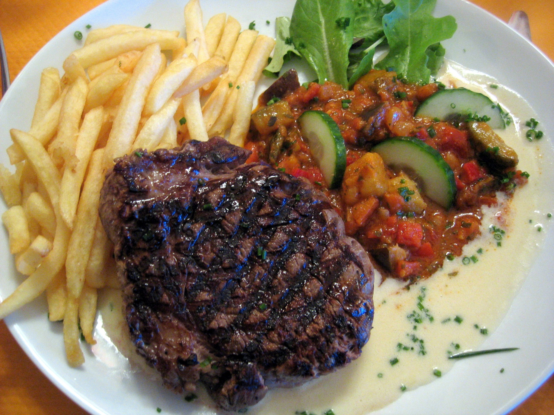 Rinderfilet mit Roquefortsauce