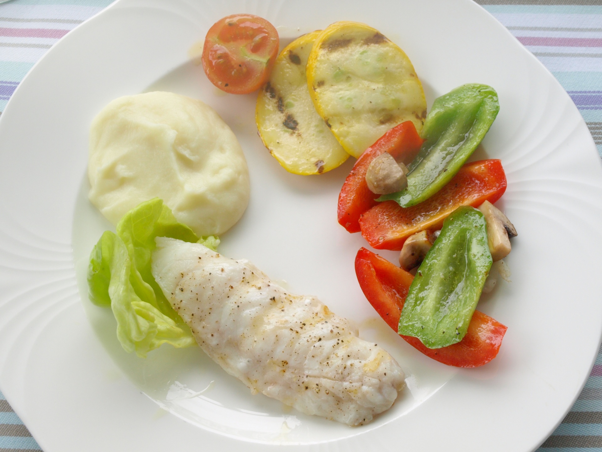 Seeteufel gegrillt