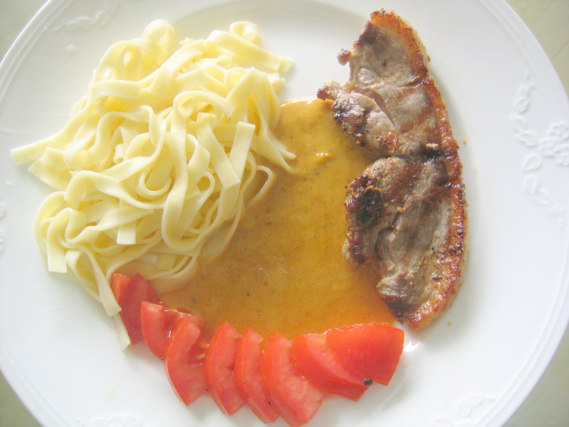 Entenkoteletts mit Orangensauce