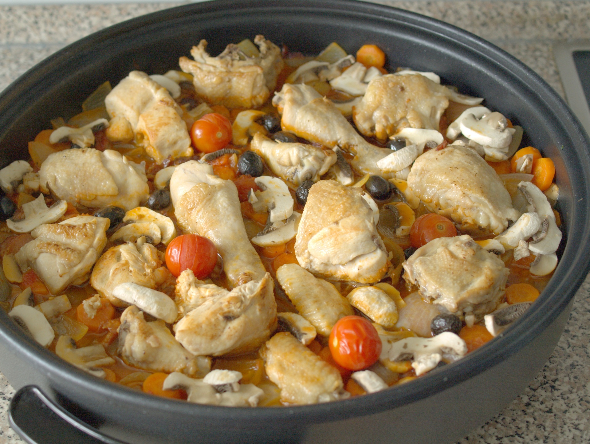 Huhn in Gemsesauce