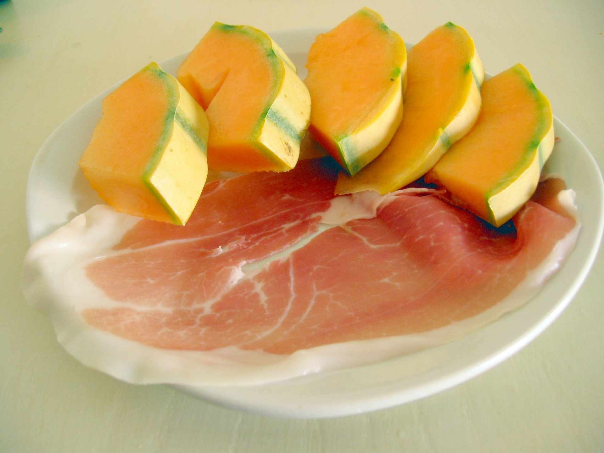 Melone mit Parmaschinken