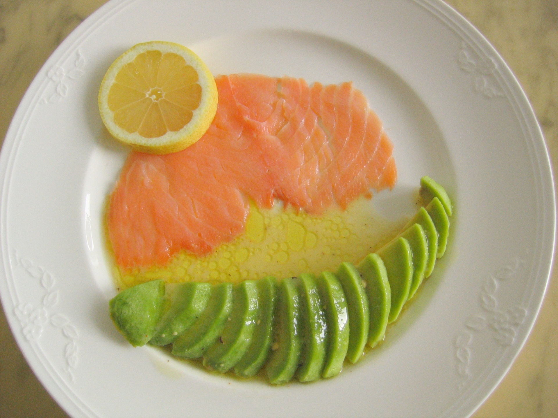 Avocado mit Rucherlachs