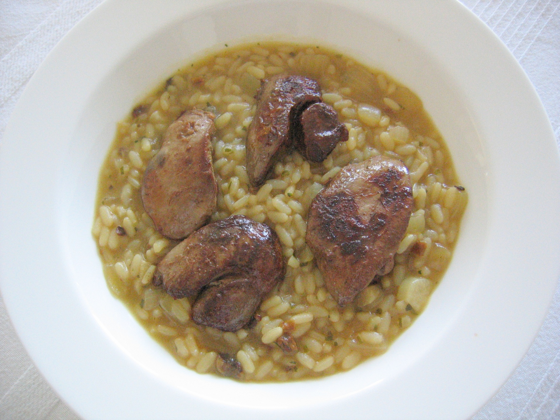 Risotto mit Hhnerleber