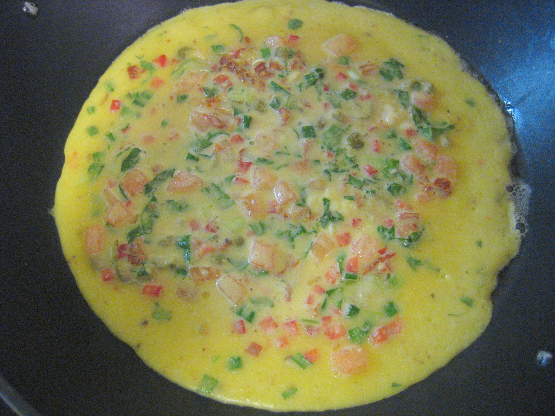 Pfannkuchen-Variation mit Rucola und
              Rucherlachs