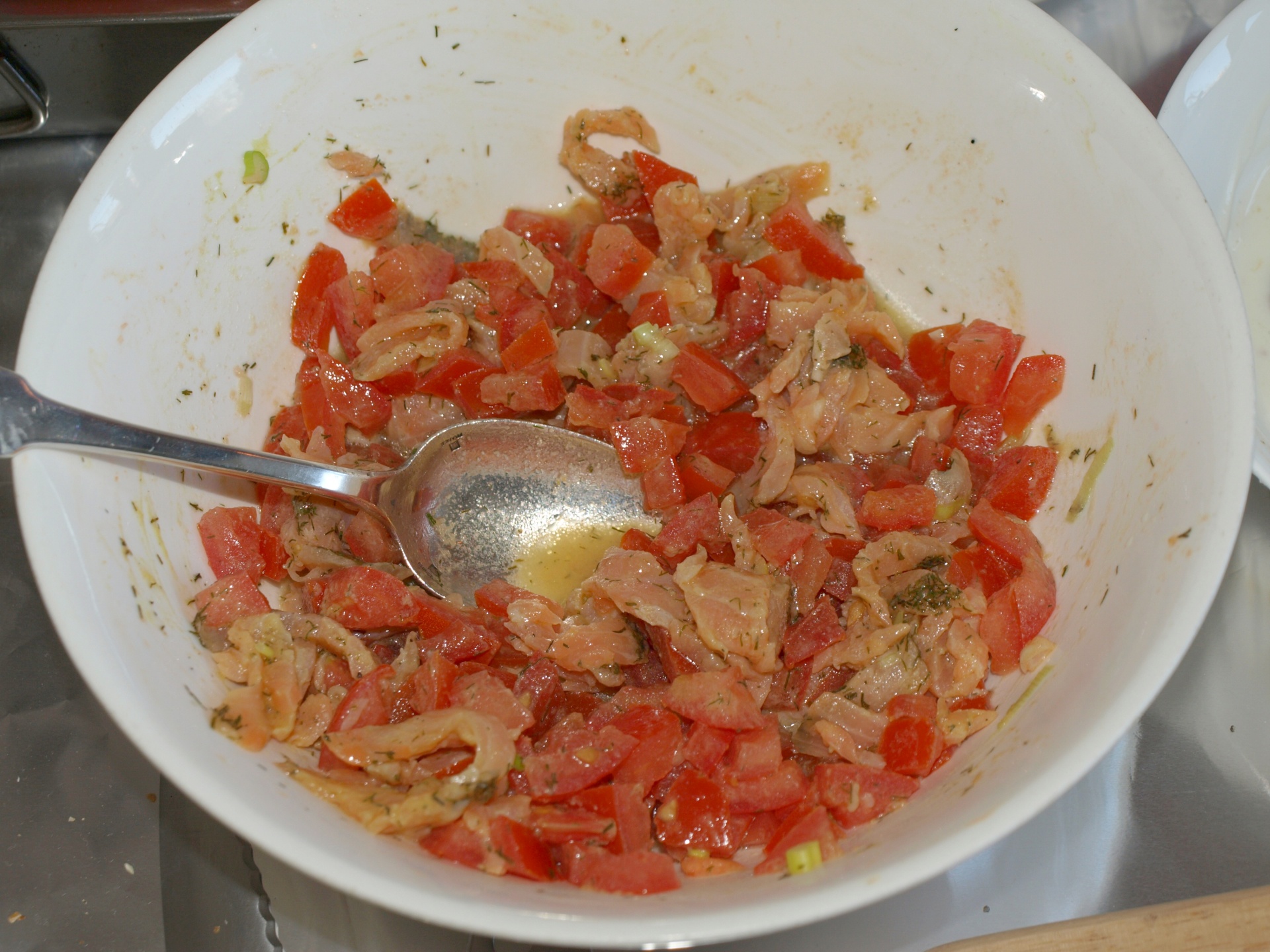 Salat mit Lachs