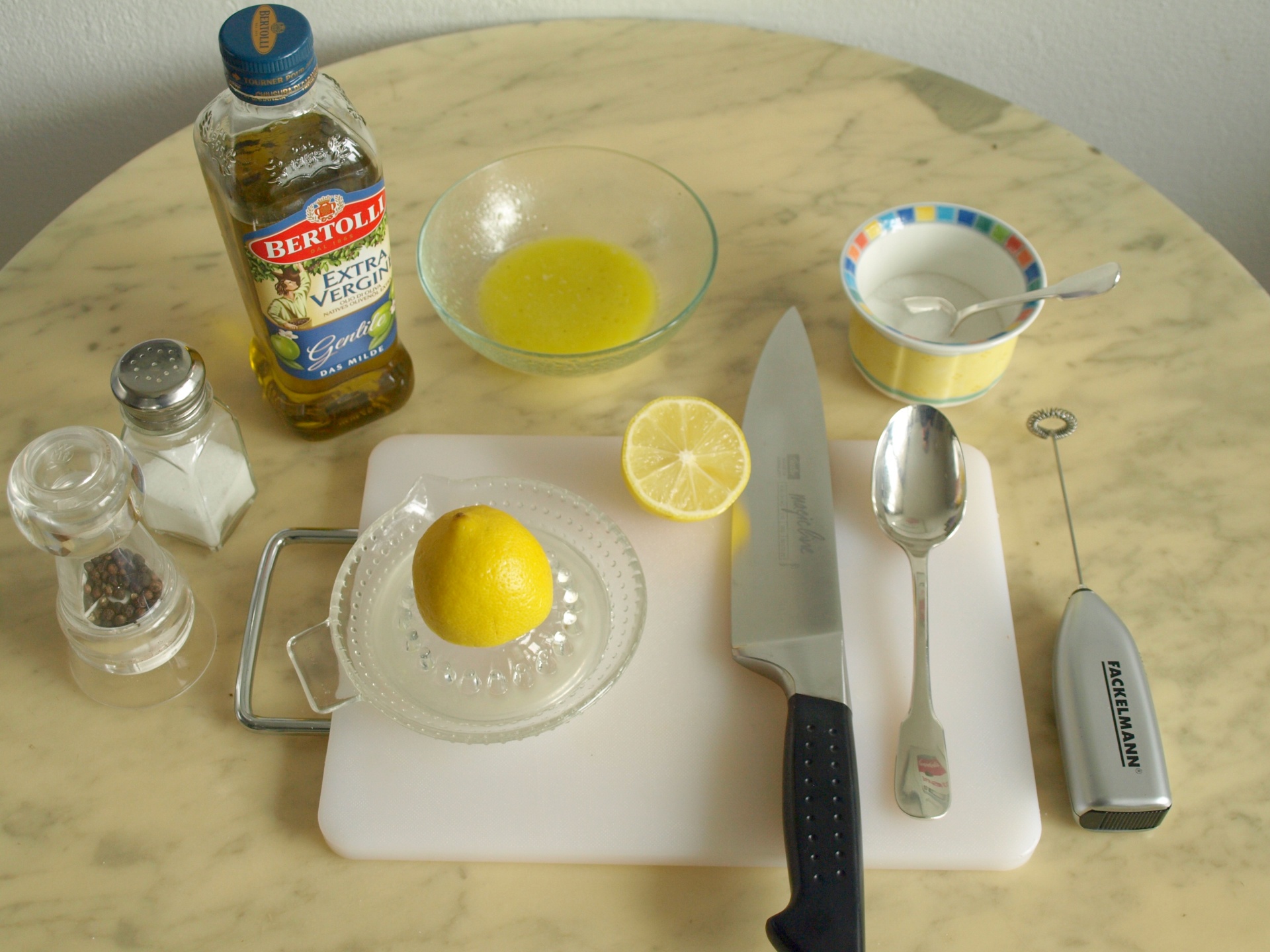 Zitronensauce fr Salat