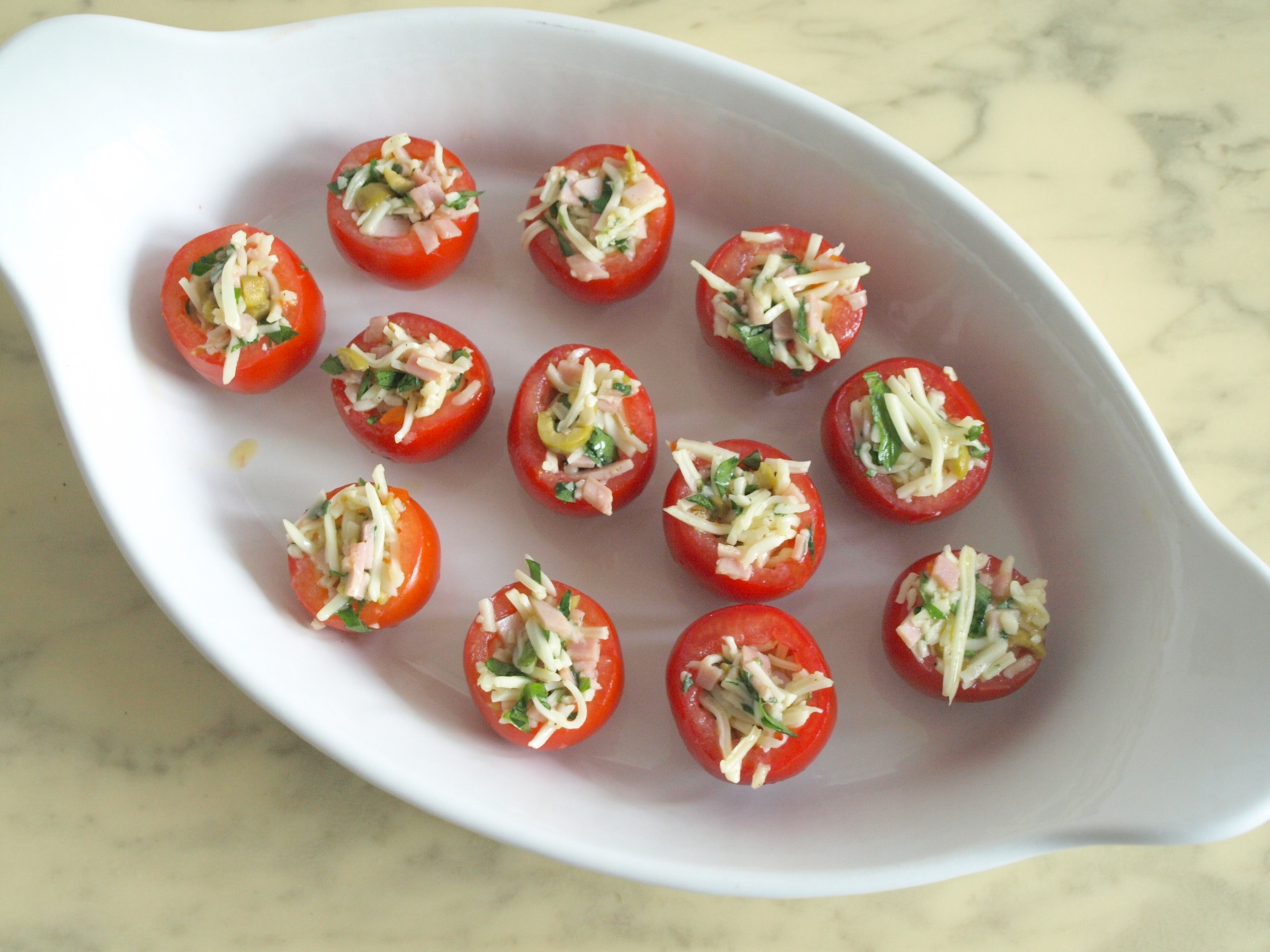 Gefllte Kirschtomaten