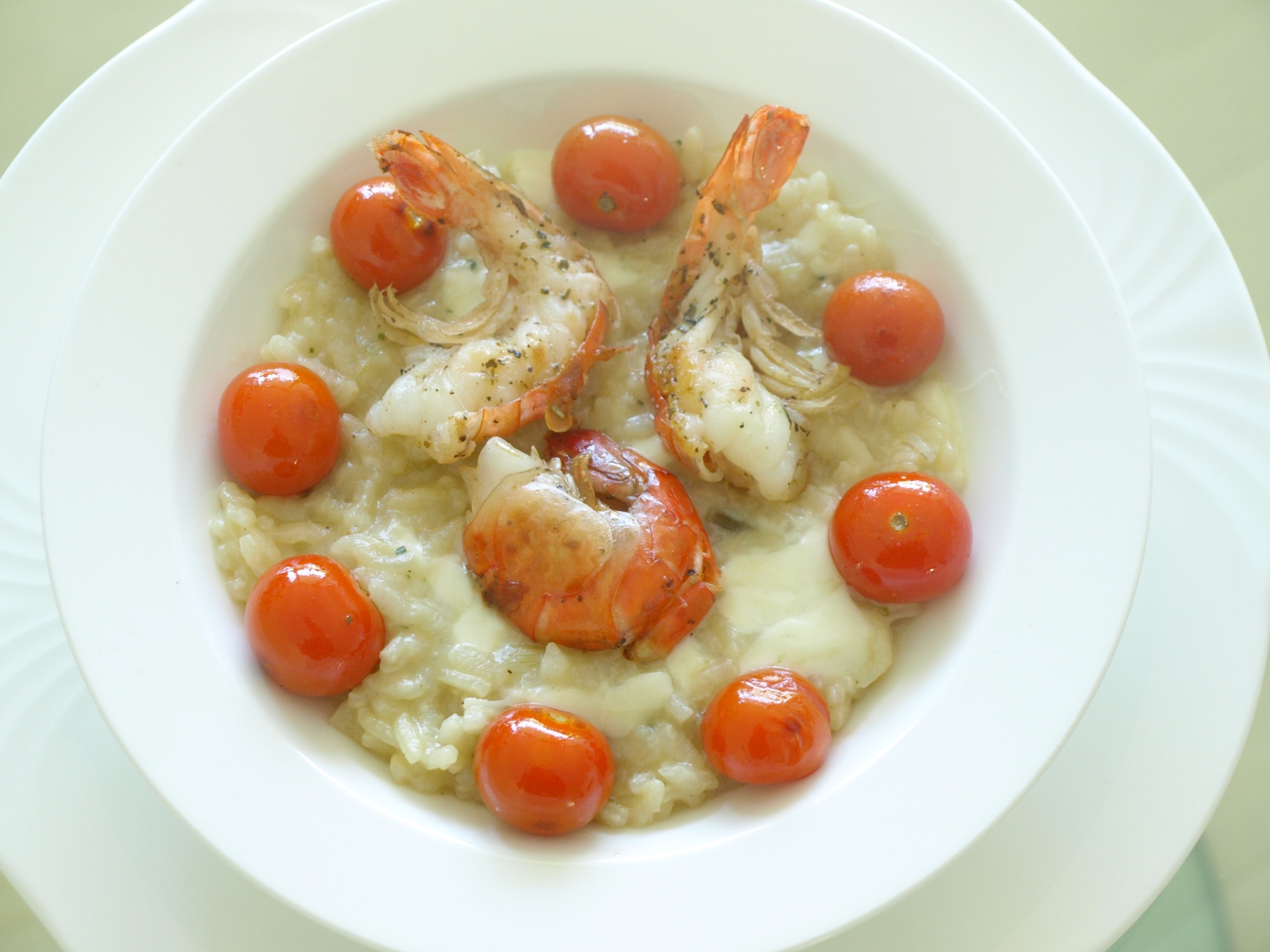 Risotto mit Riesengarnelen