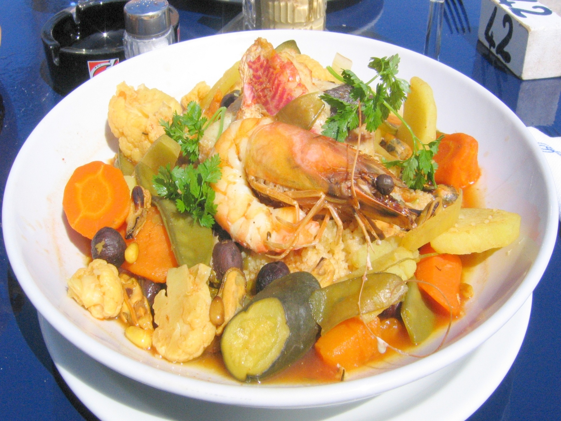 Couscous mit Fisch