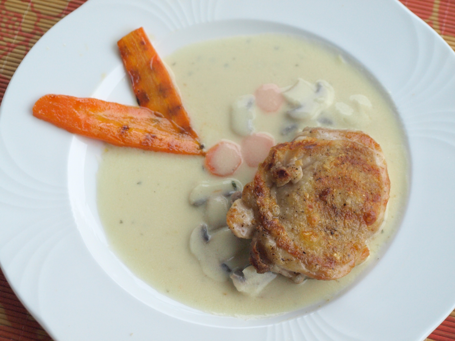 Hhnchenoberschenkel aus der Grillpfanne