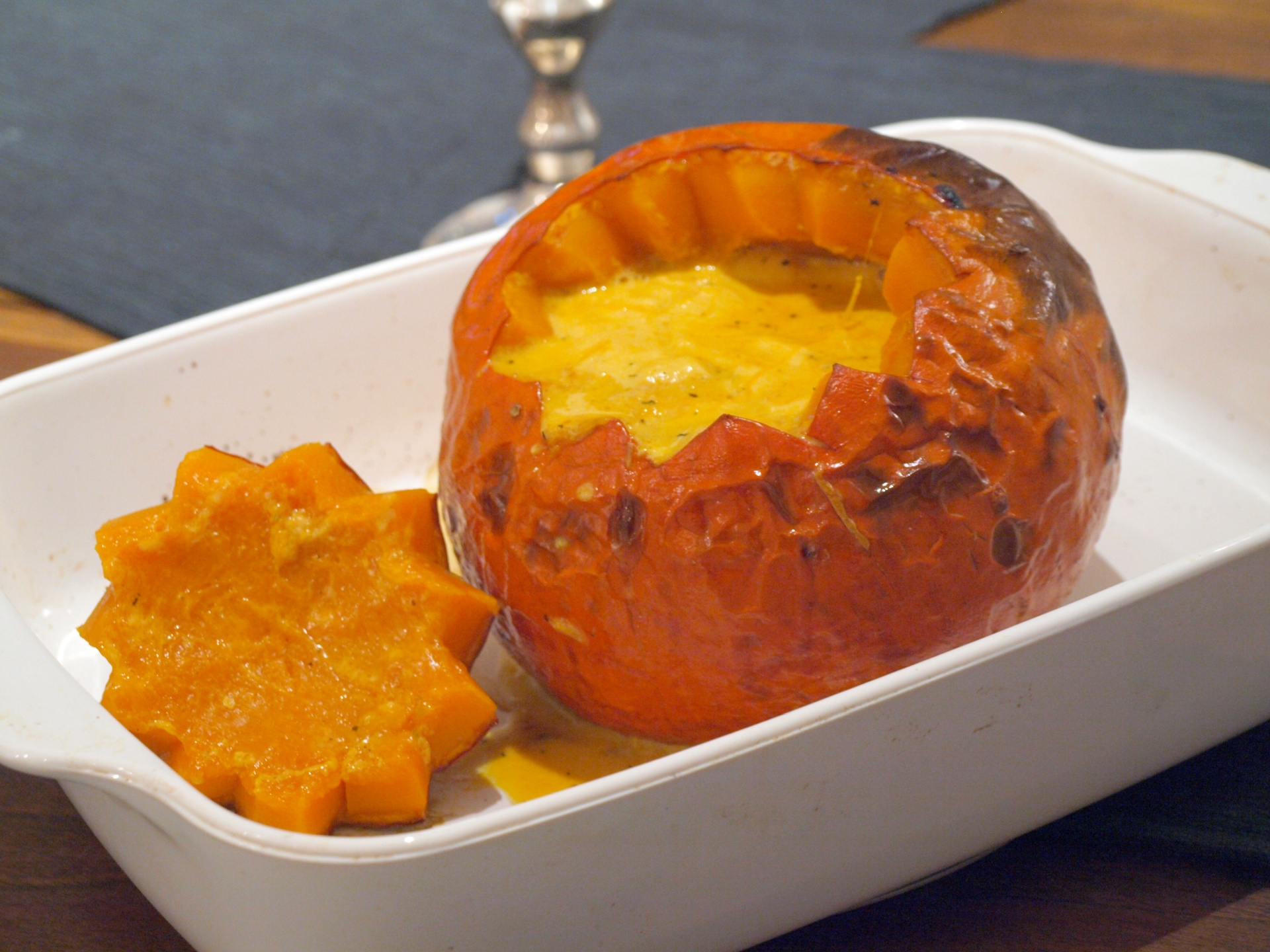 Hokkaido-Krbis mit Fisch-Ragout