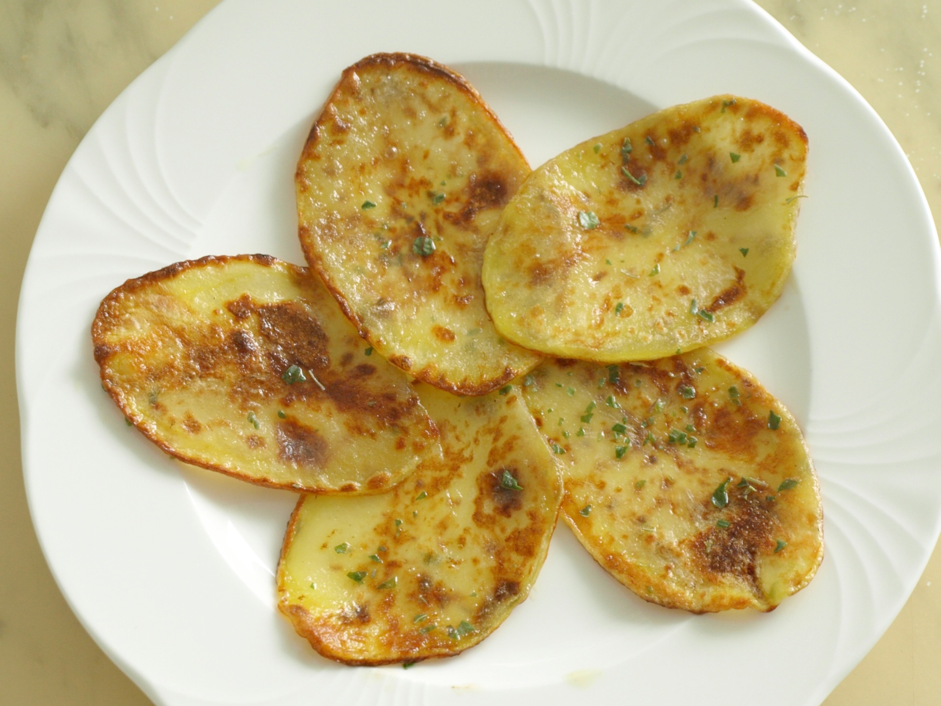 Dnne Kartoffelscheiben