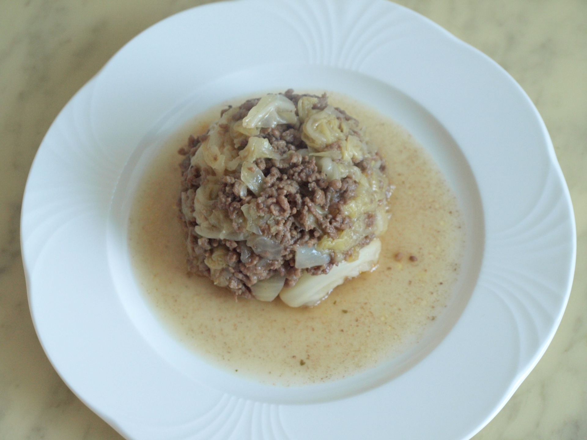 Hackfleisch mit Wirsing