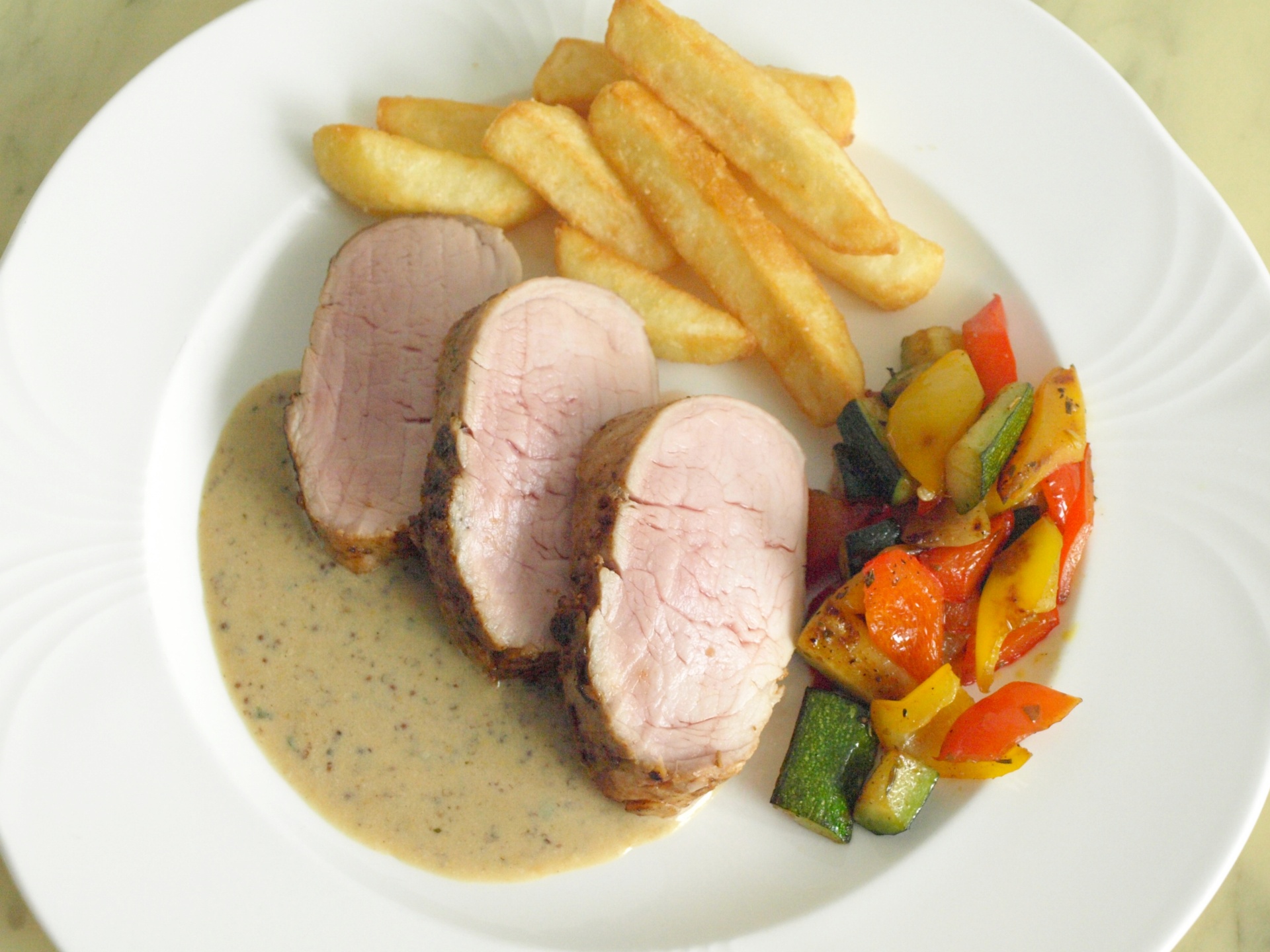 Schweinefilet aus dem Backofen