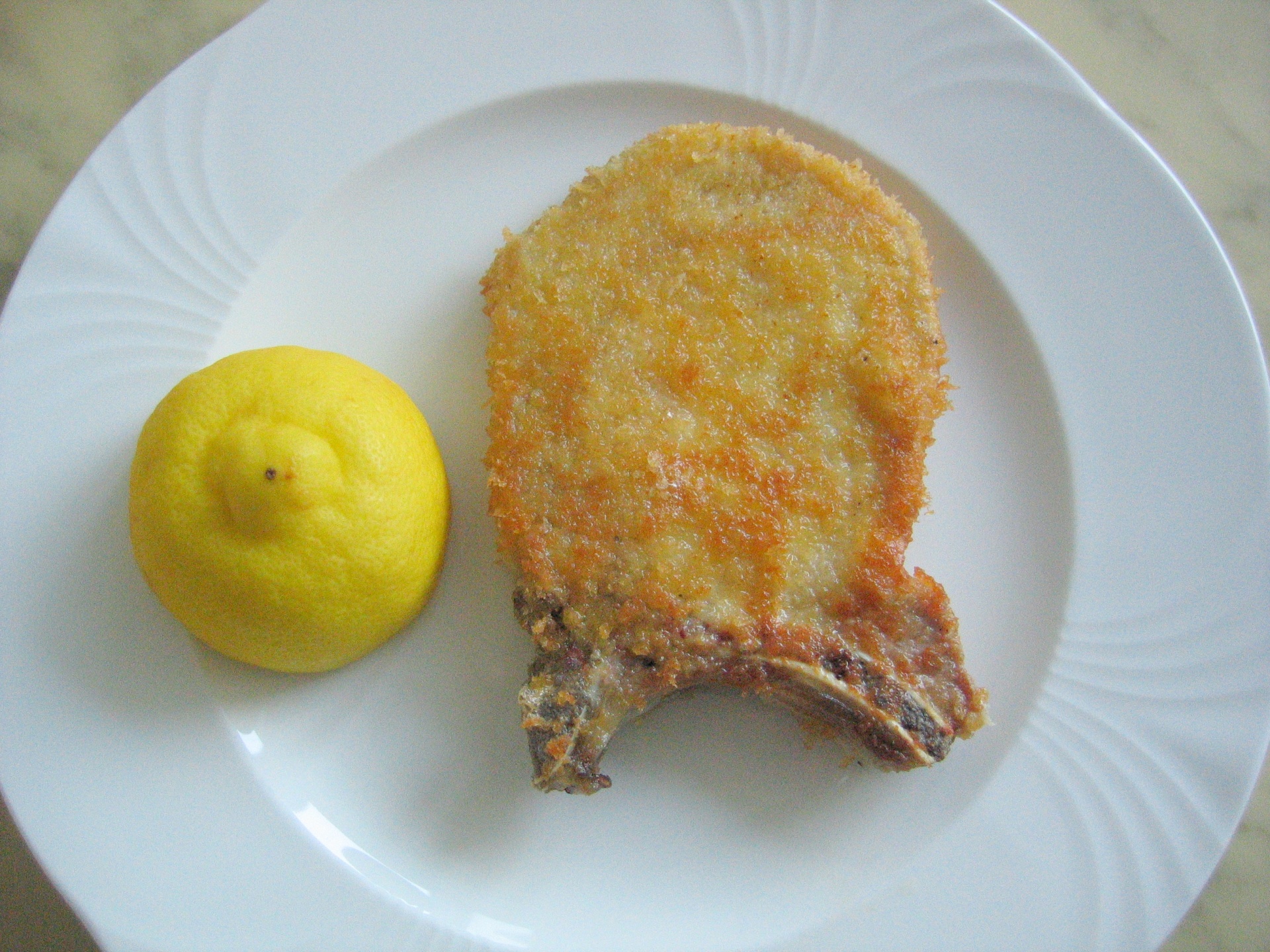 Panierte Stielkoteletts