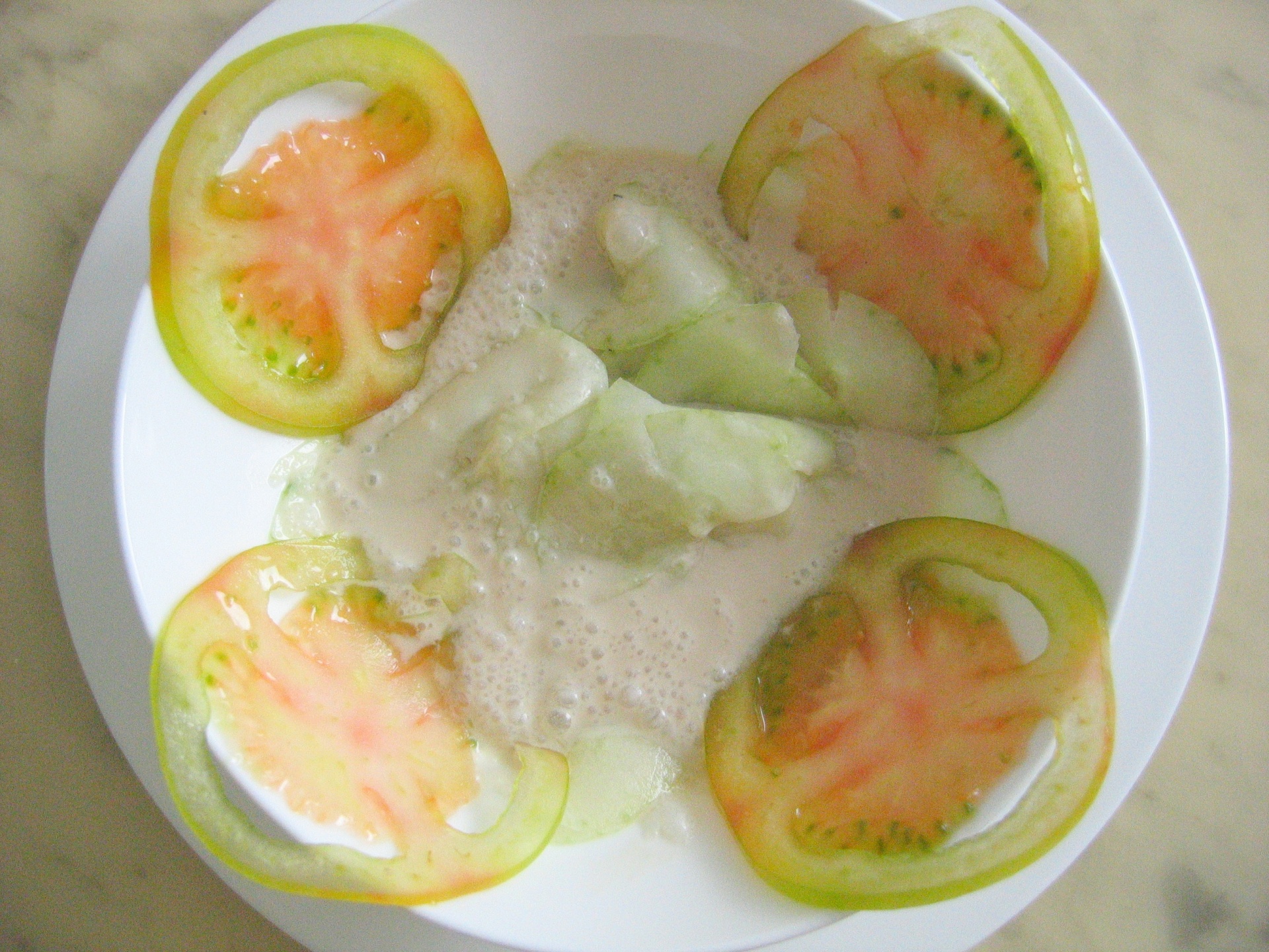 Gurken in Sahnesauce