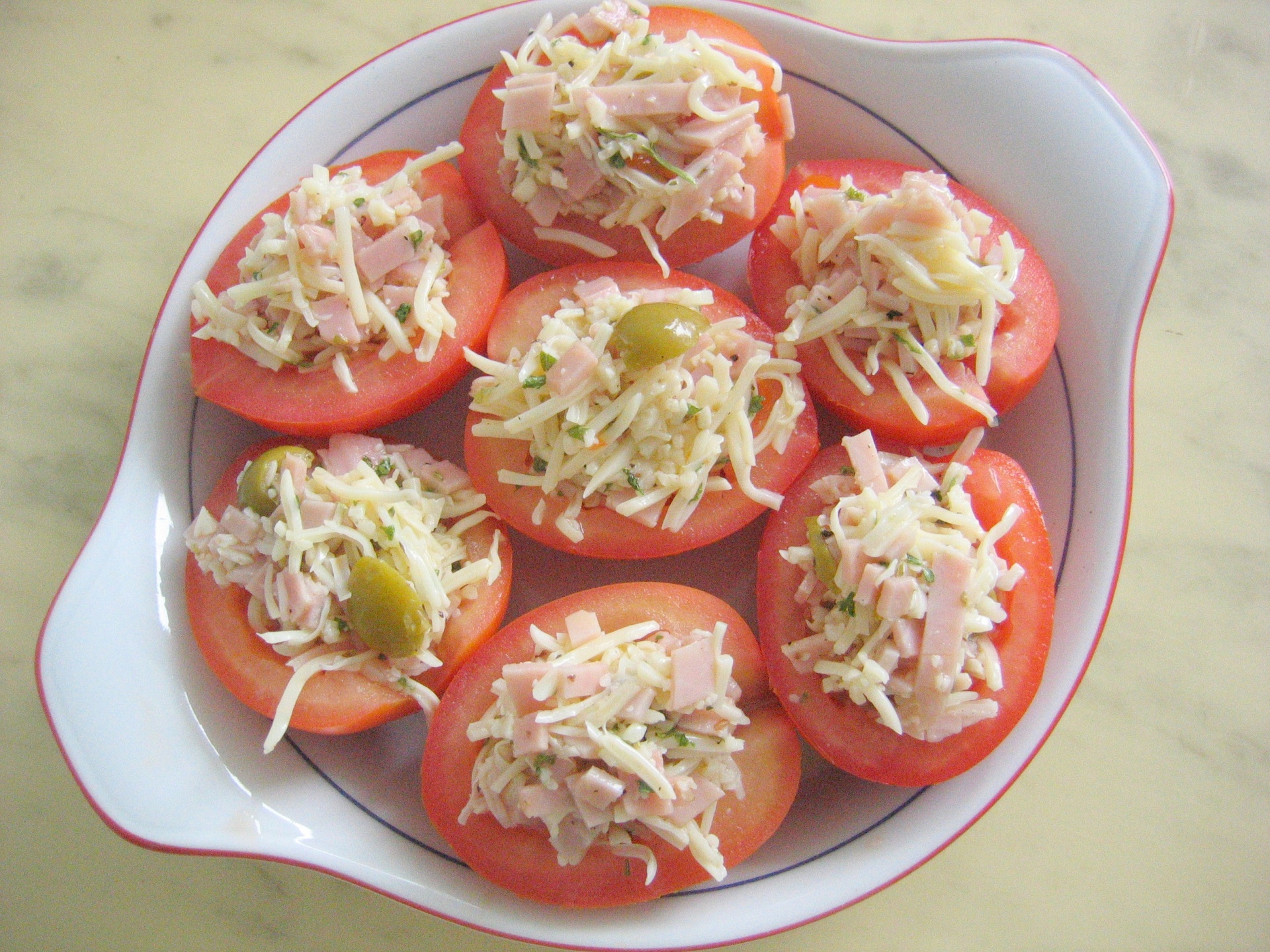Gefllte Tomaten, berbacken