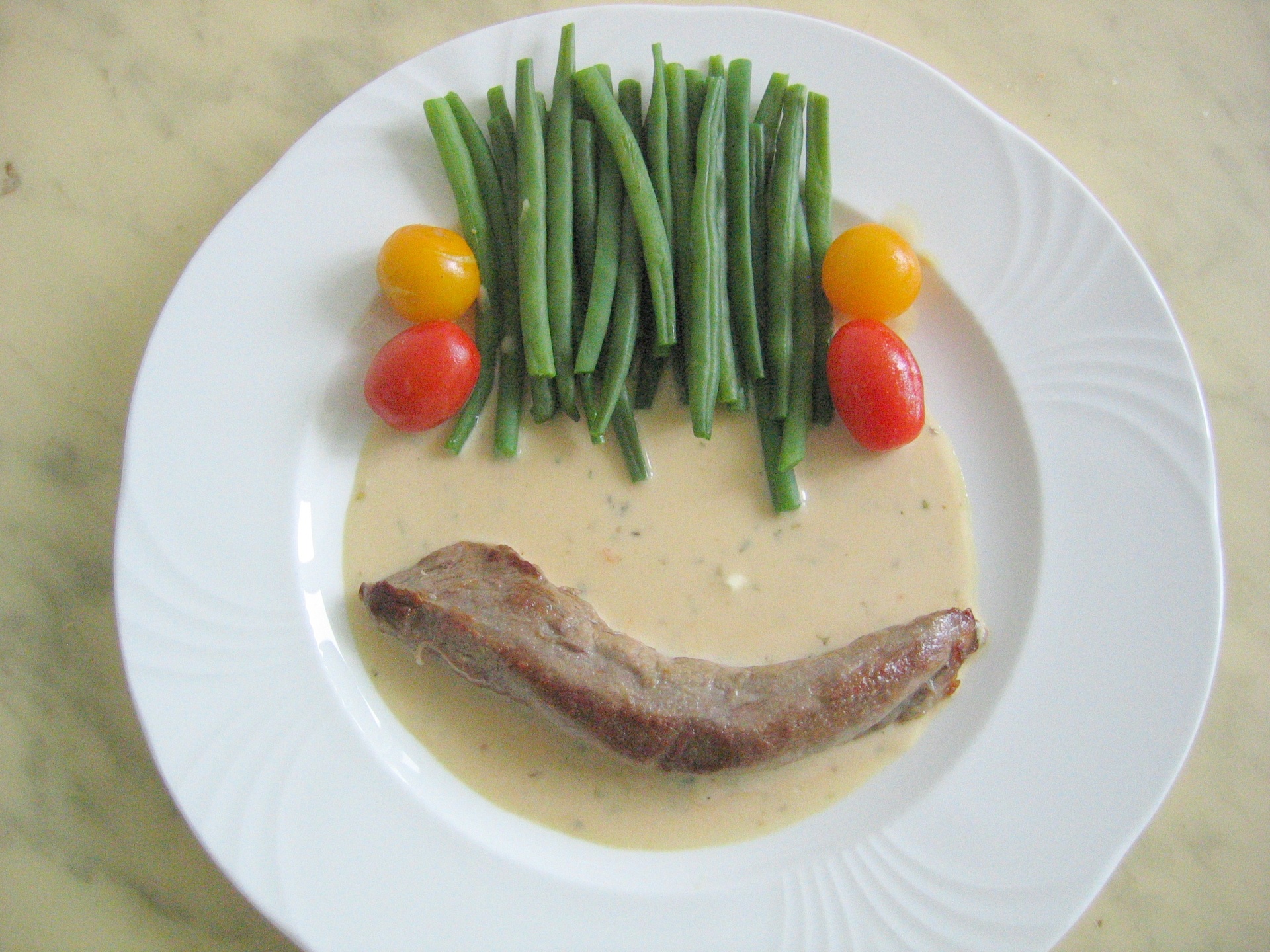 Lammfilet mit Prinzessbohnen
