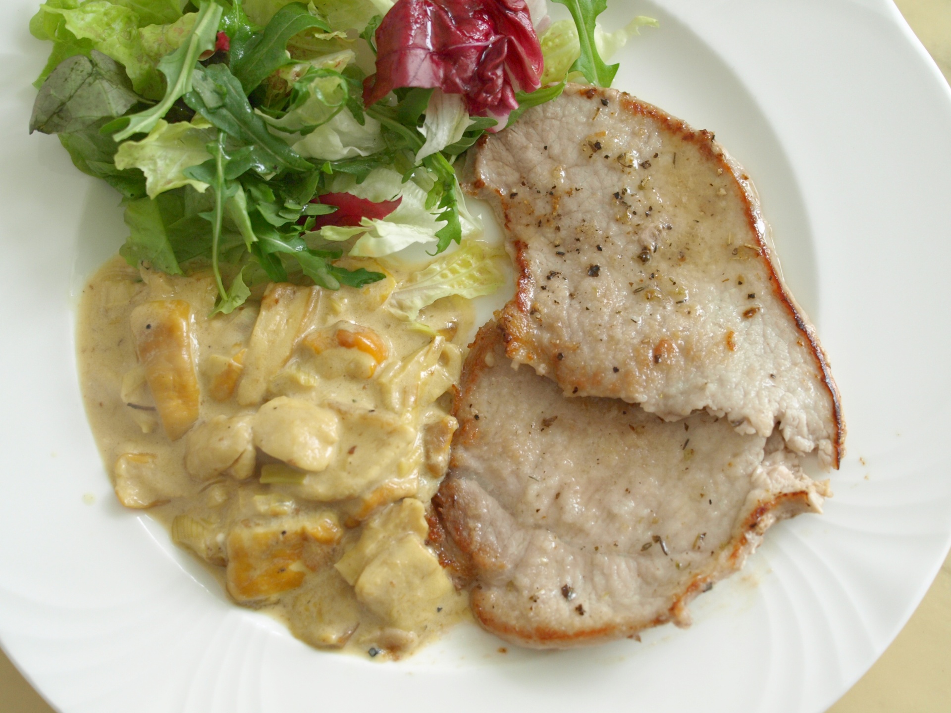 Kalbsschnitzel mit Steinpilzen