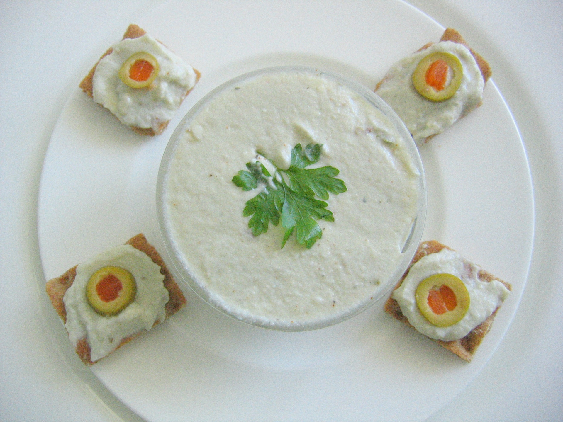 Knckebrot mit Gorgonzolacreme
