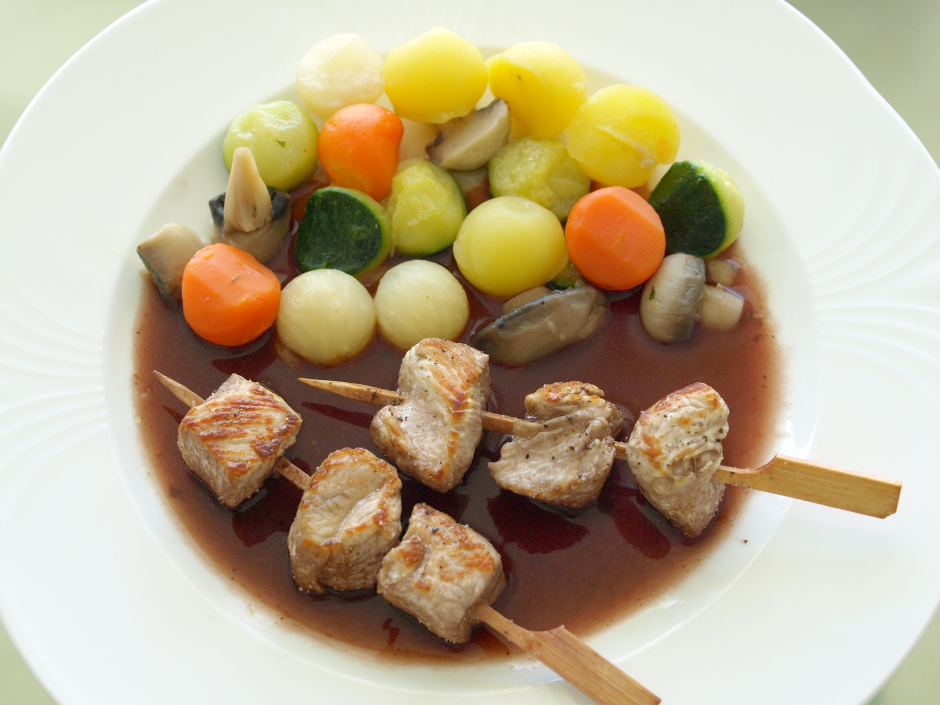 Putenspiee mit Gemsekugeln