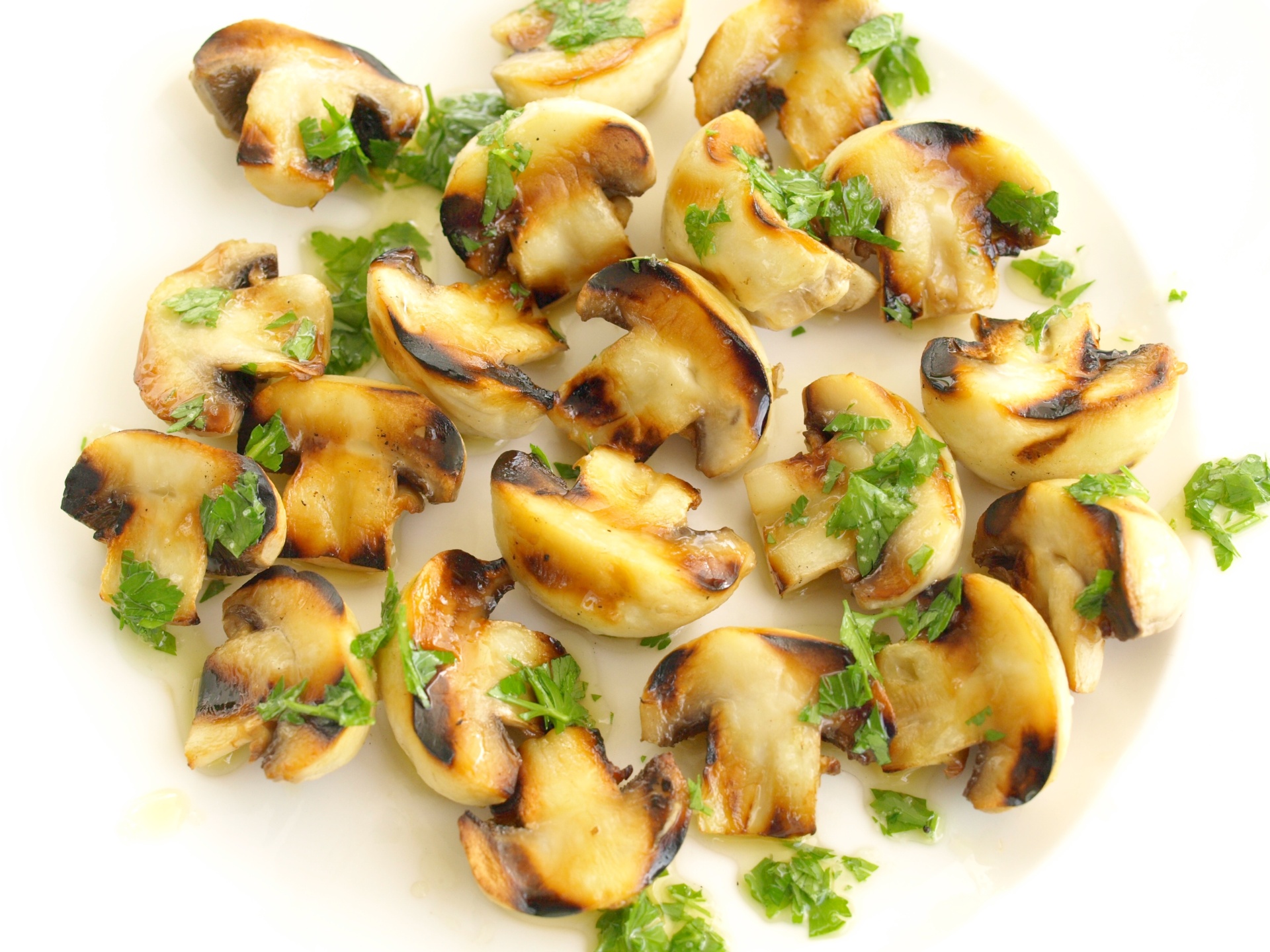 Gegrillte Champignons