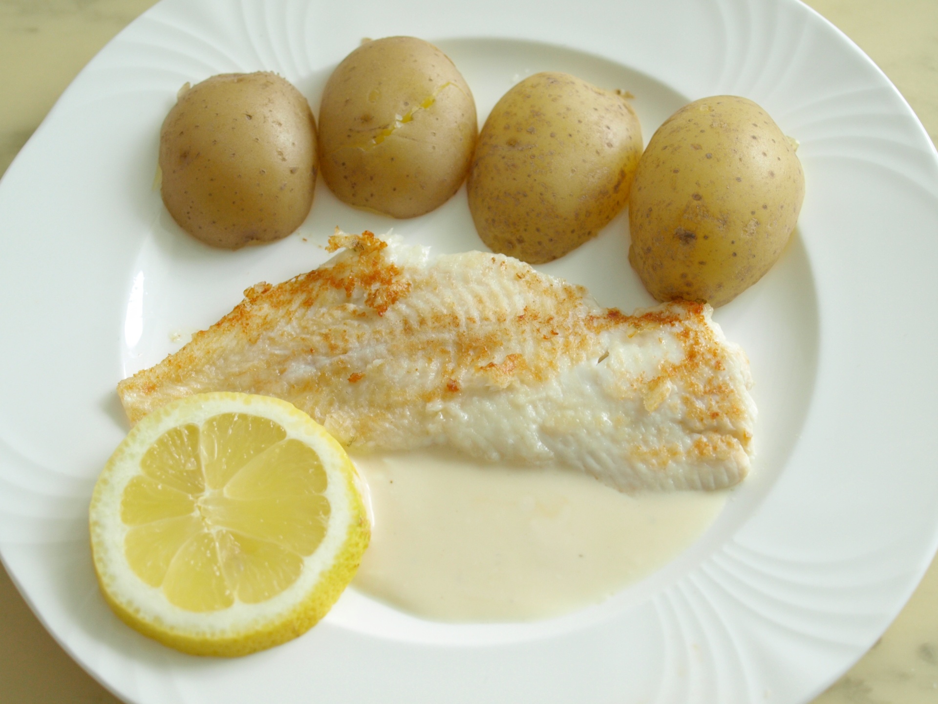 Gebratene Schollenfilets