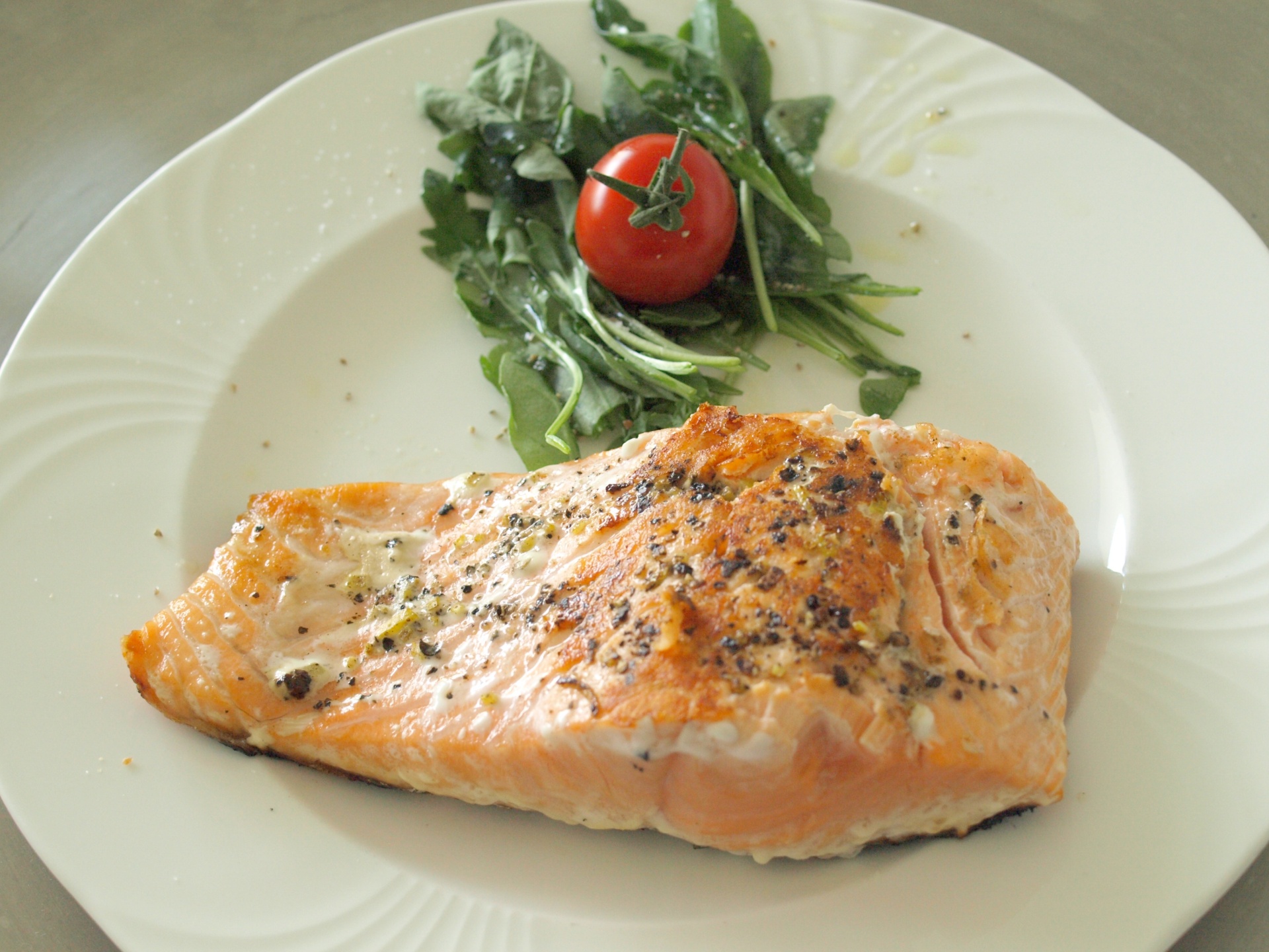 Gegrilltes Lachsfilet