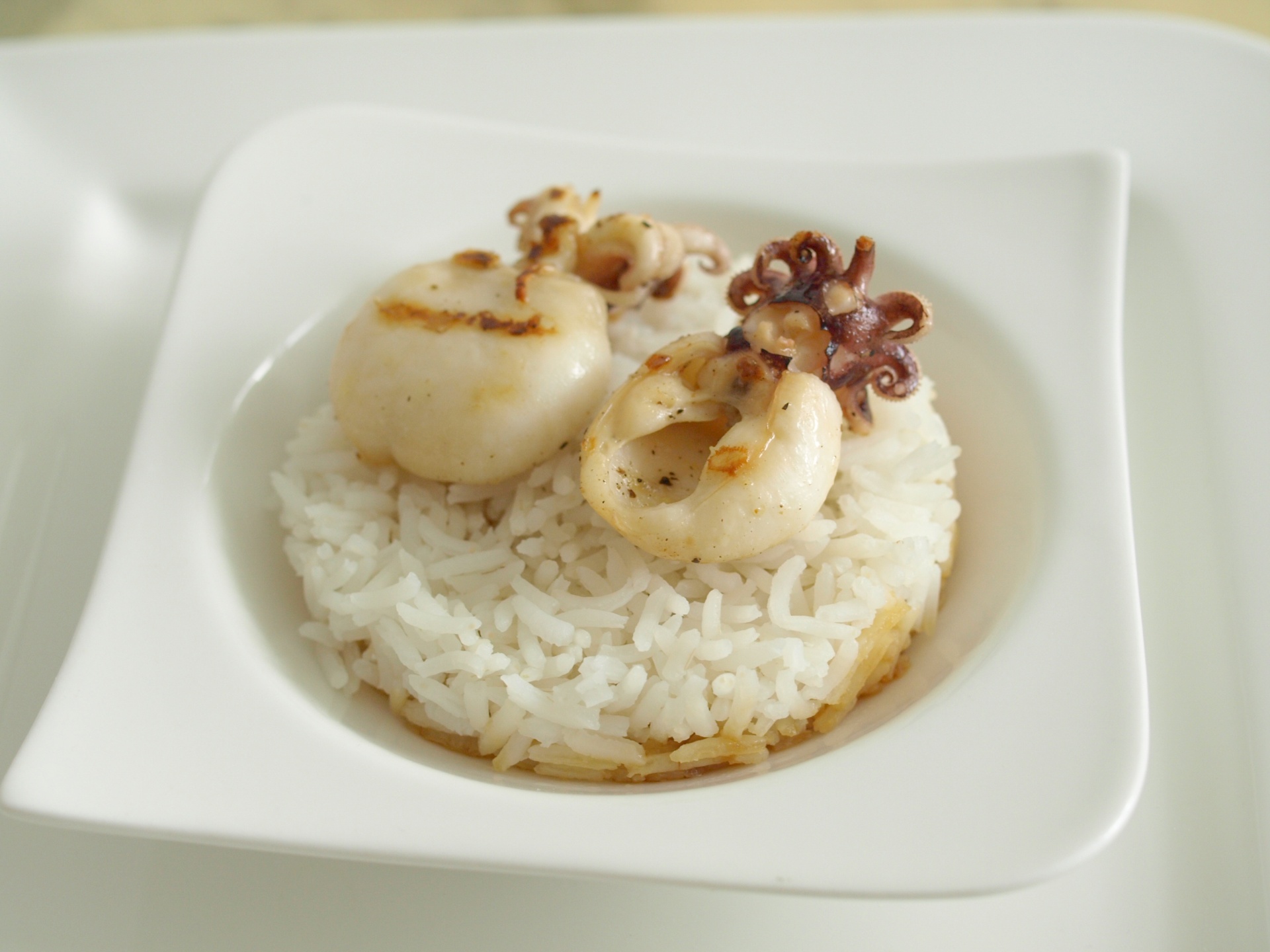 Gegrillte Tintenfische