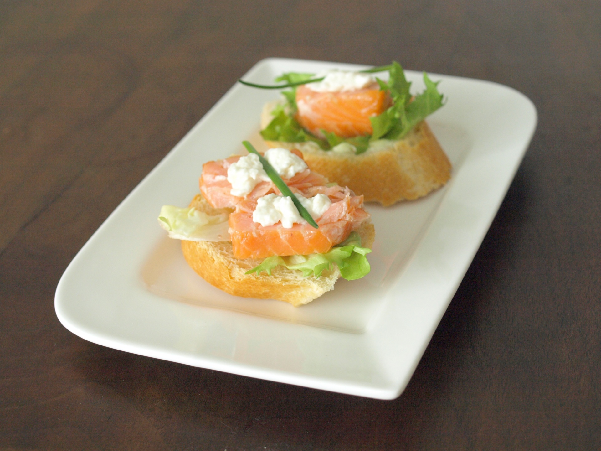 Canaps mit Stremel-Lachs