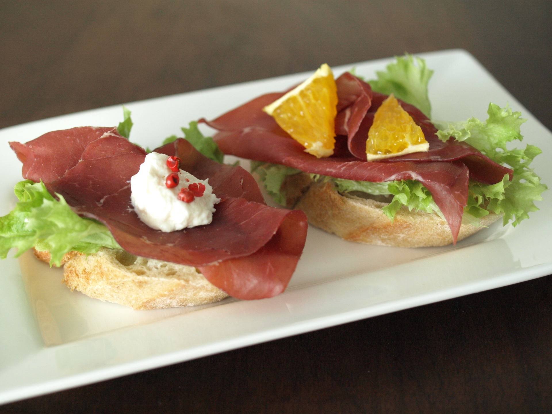 Canaps mit Bresaola