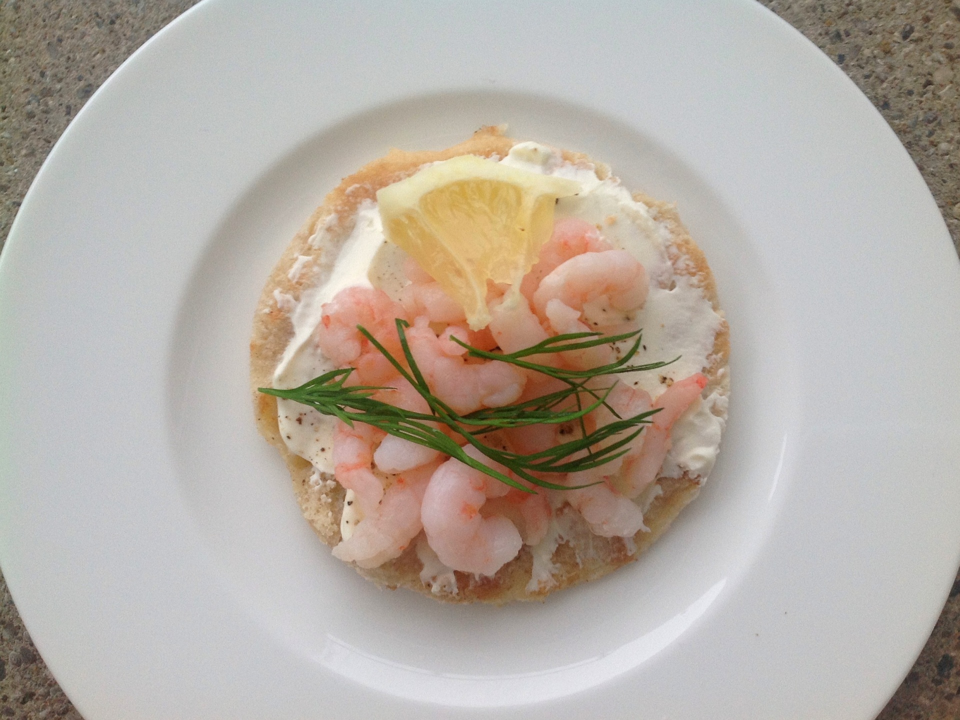 Blini mit Eismeergarnelen