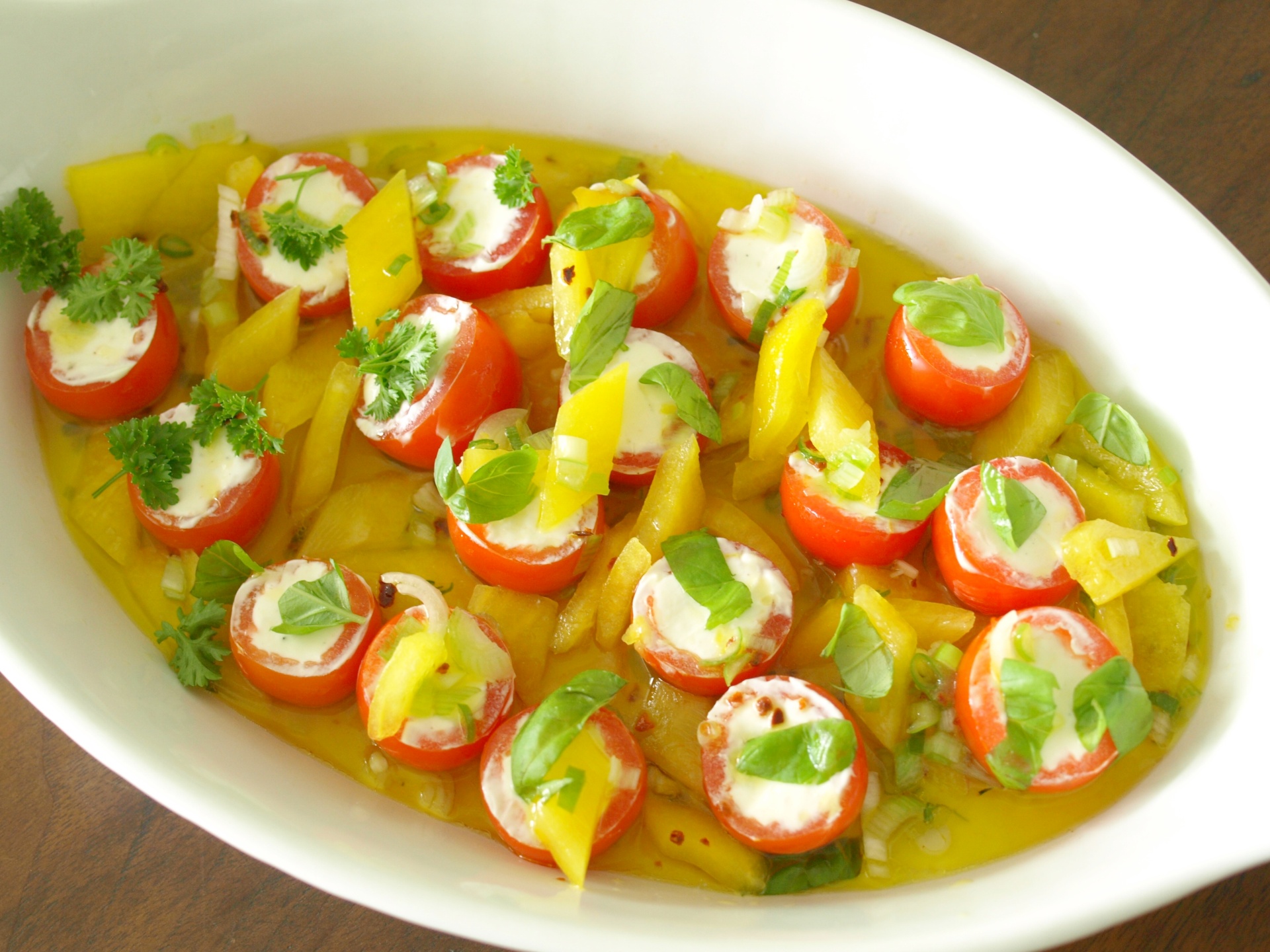Cocktailtomaten mit Frischkse